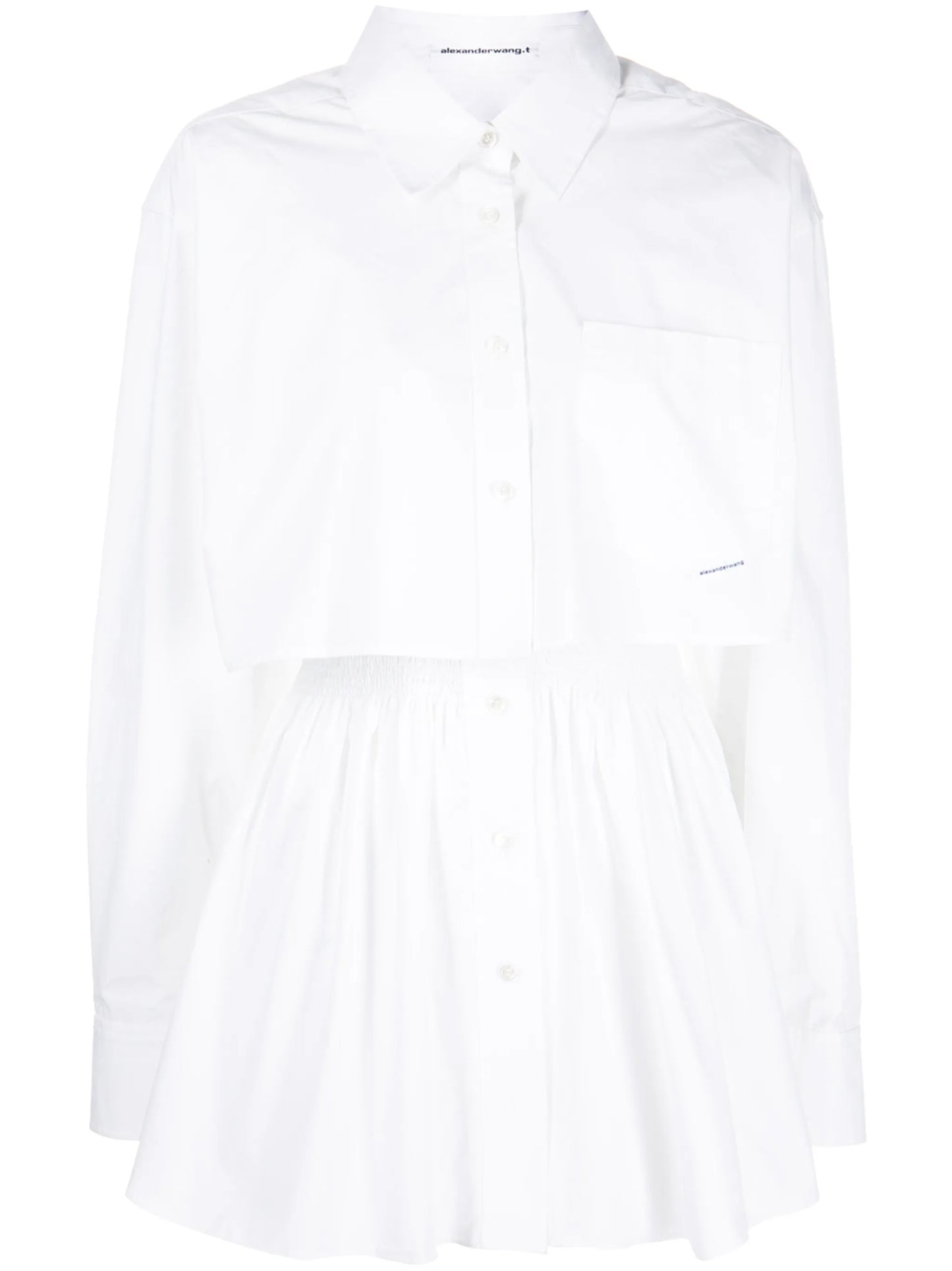 two-piece cotton shirt dress