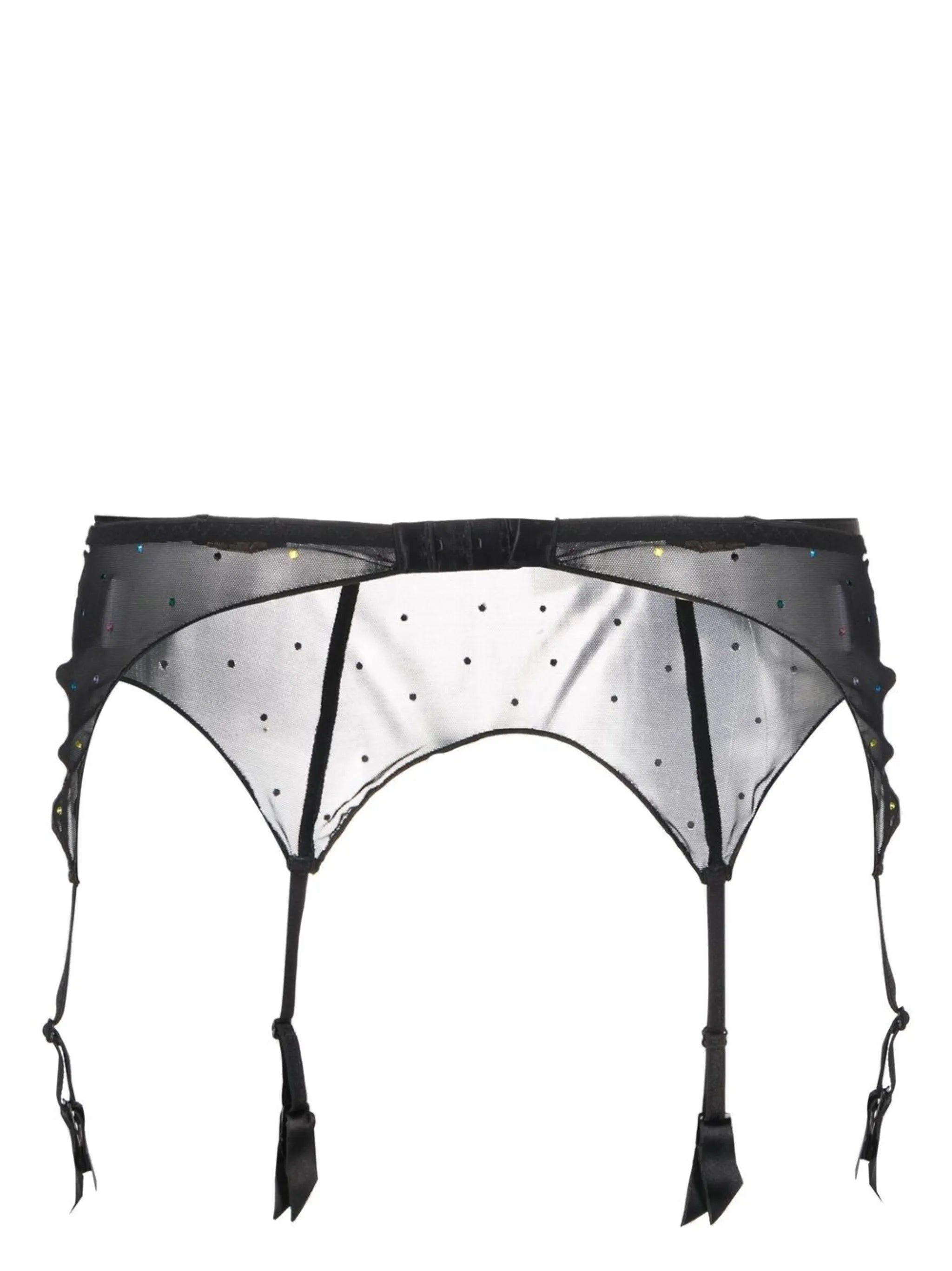 Gem studded suspender belt