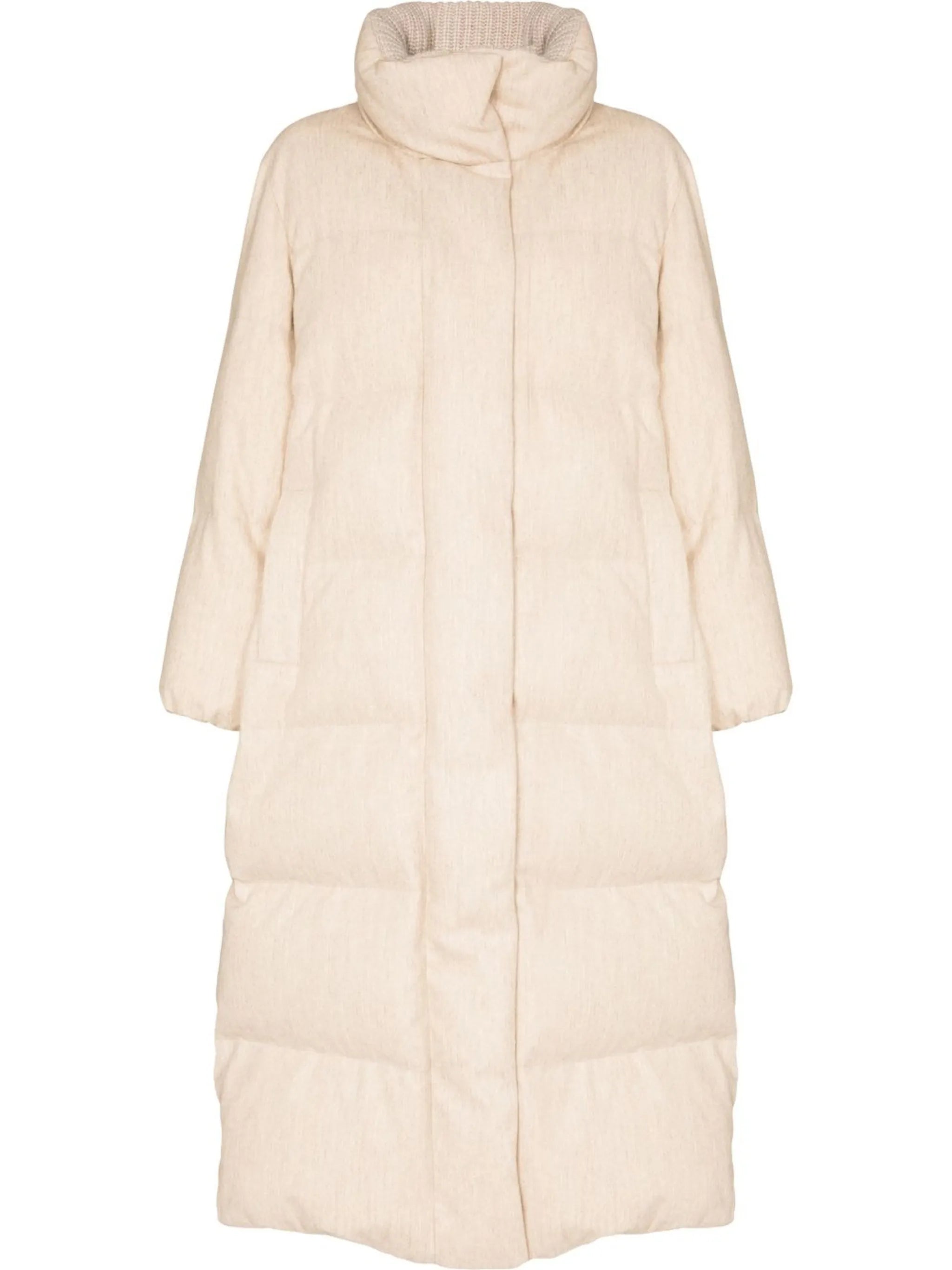 single-breasted padded coat