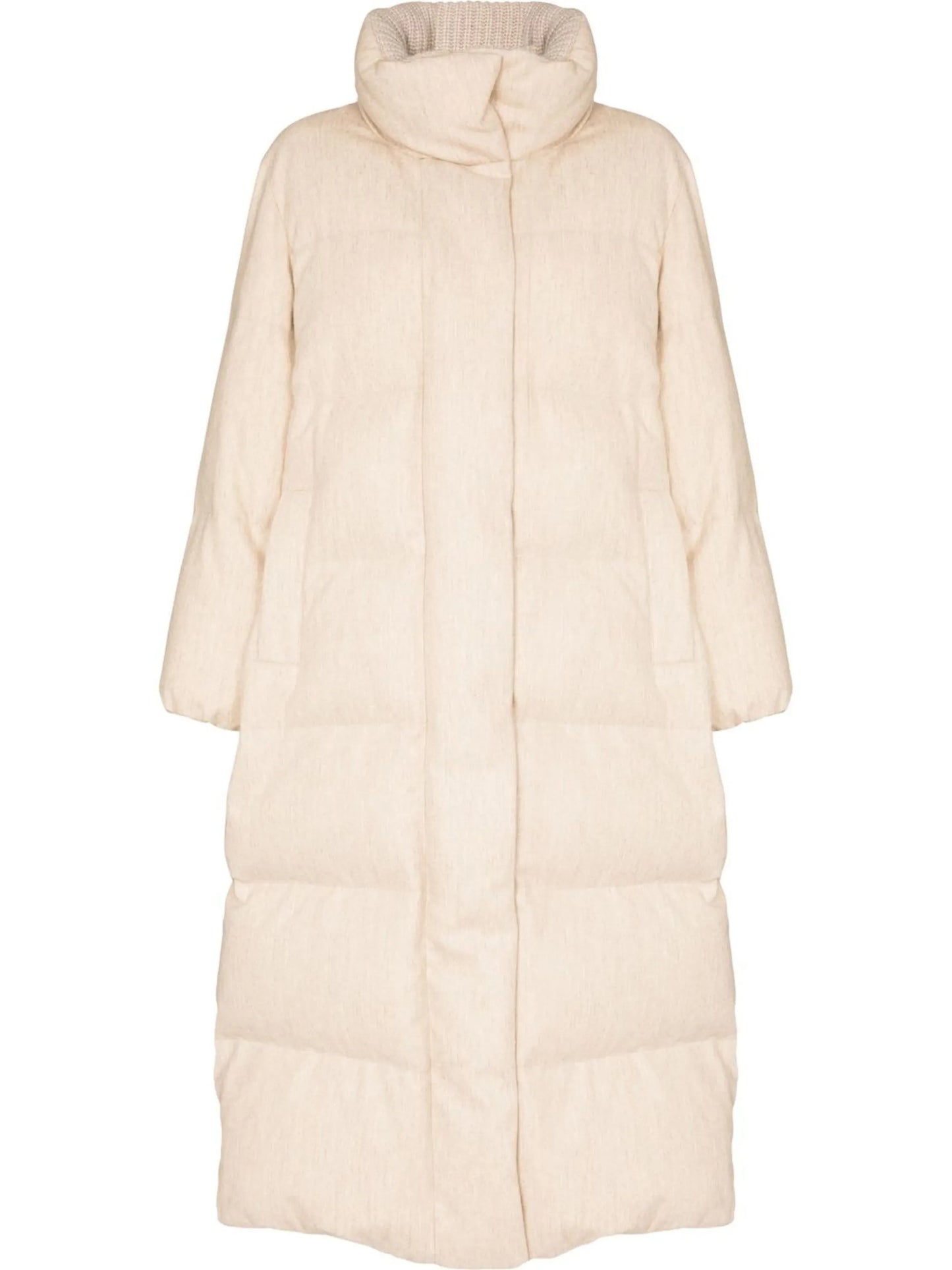 single-breasted padded coat