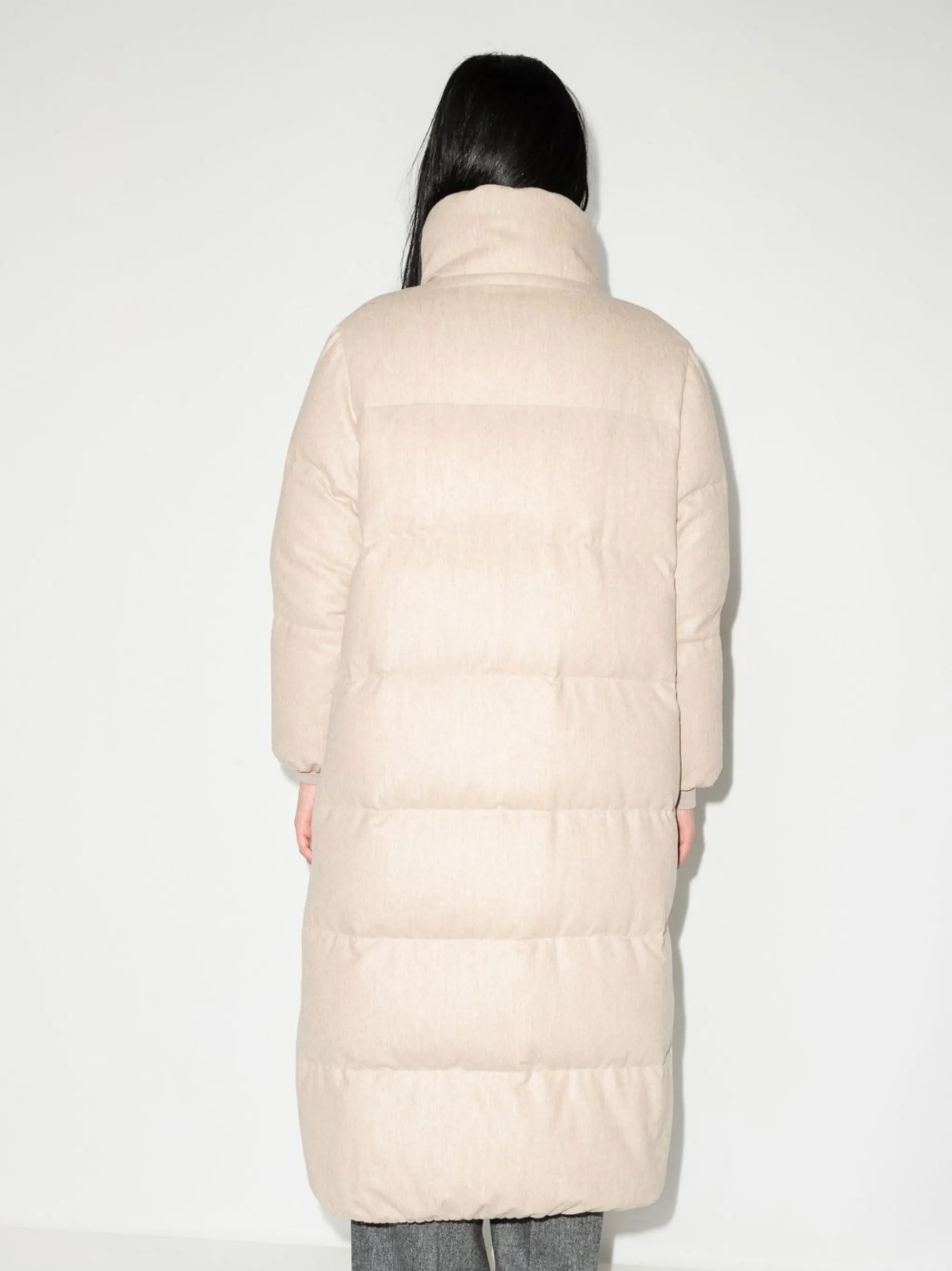 single-breasted padded coat