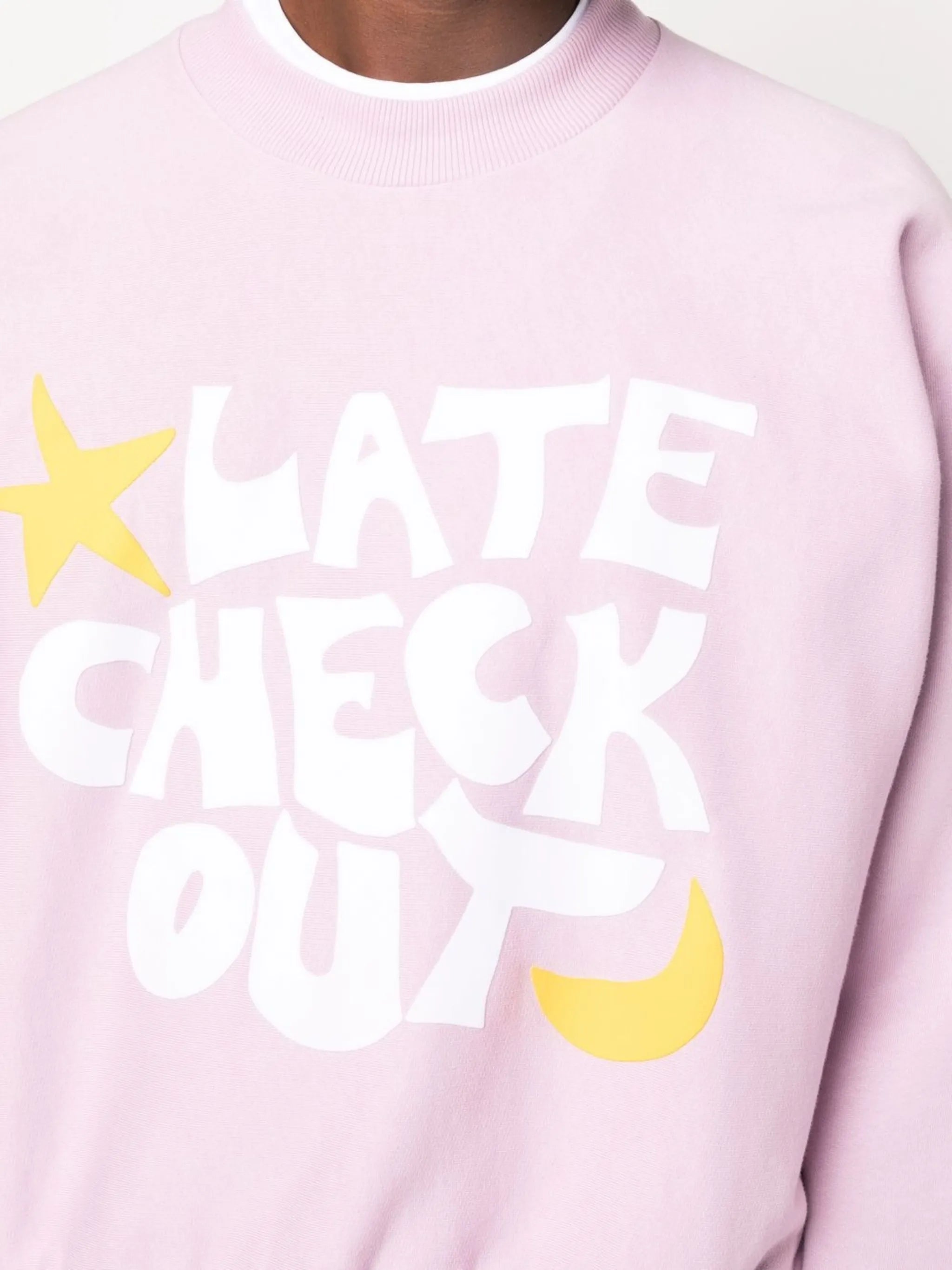 logo-print crew neck sweatshirt