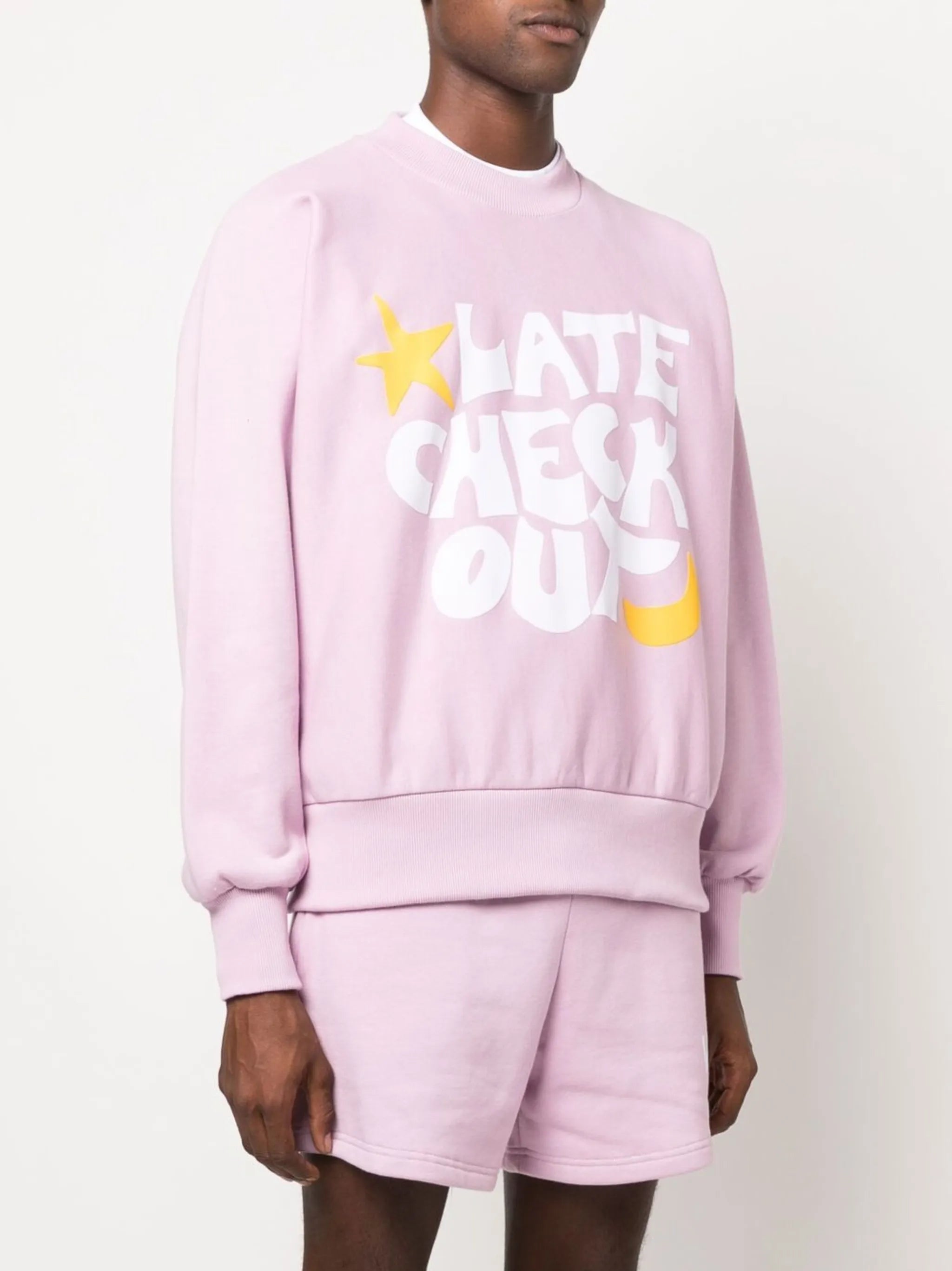 logo-print crew neck sweatshirt