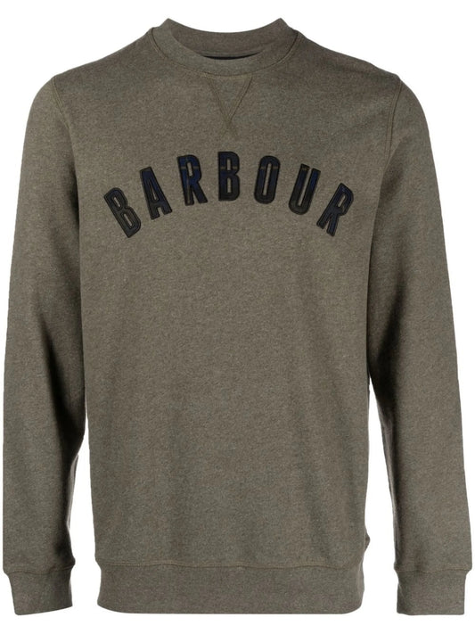 appliqué-logo crew-neck sweatshirt