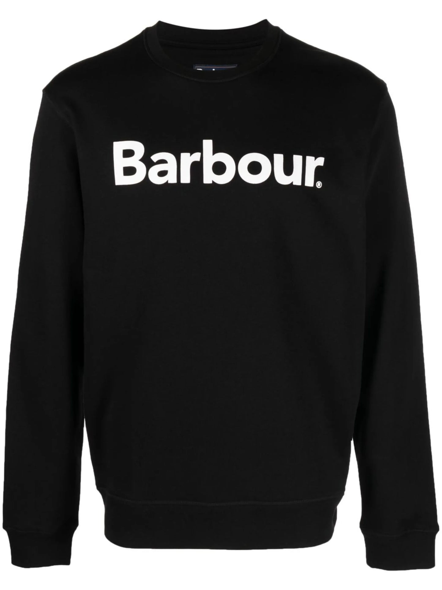 logo-print detail knit jumper