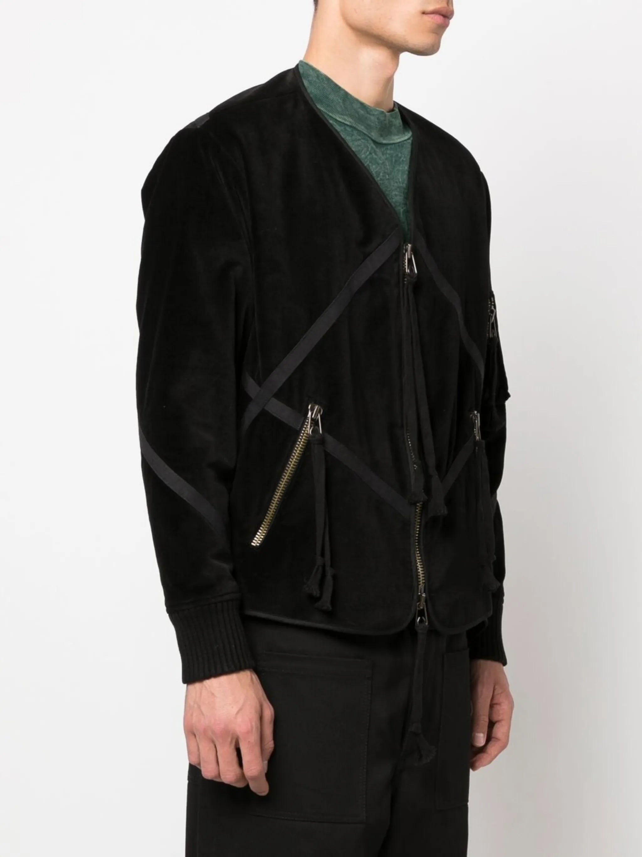 velvet patchwork jacket