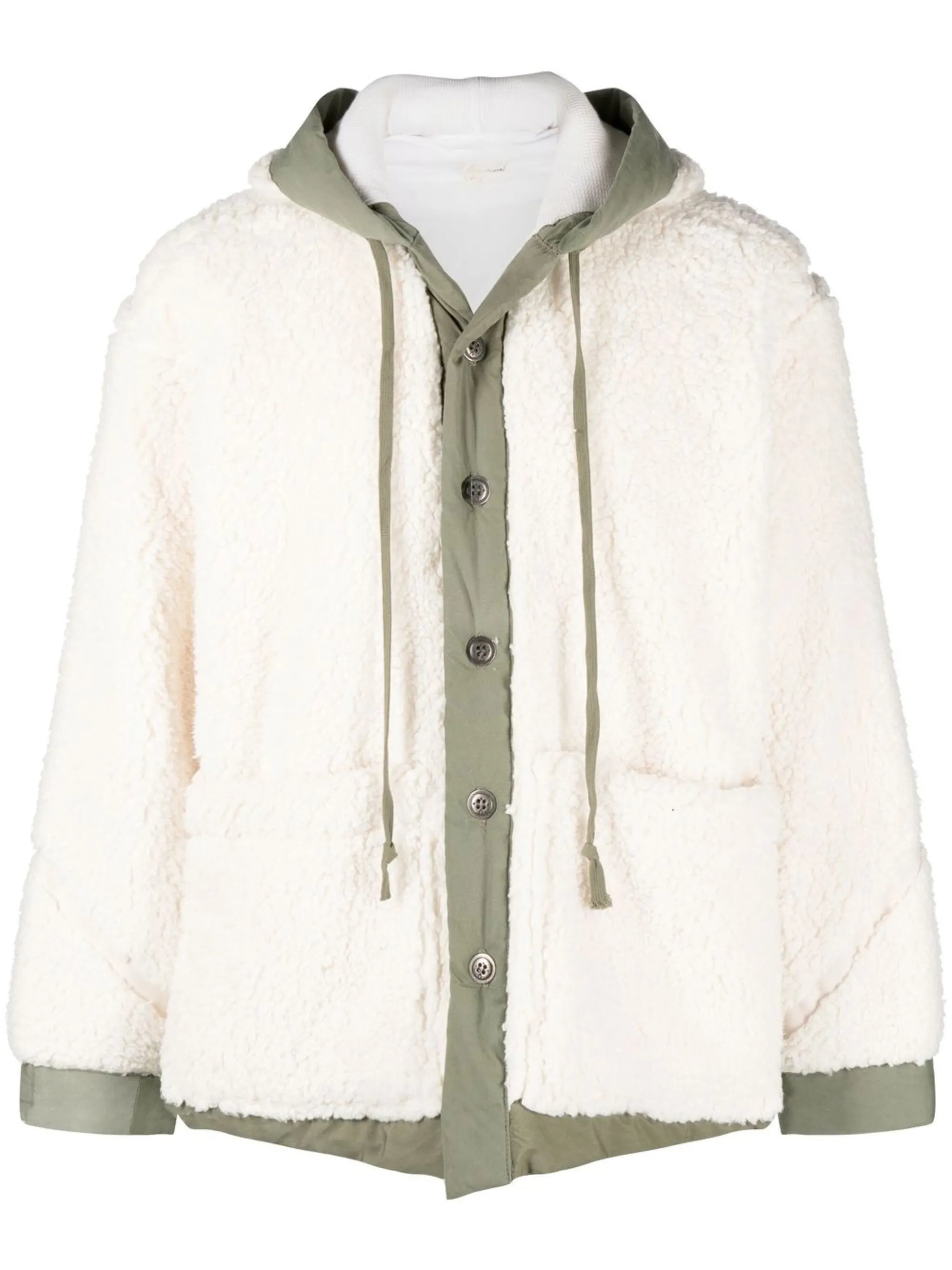 faux-shearling hooded jacket
