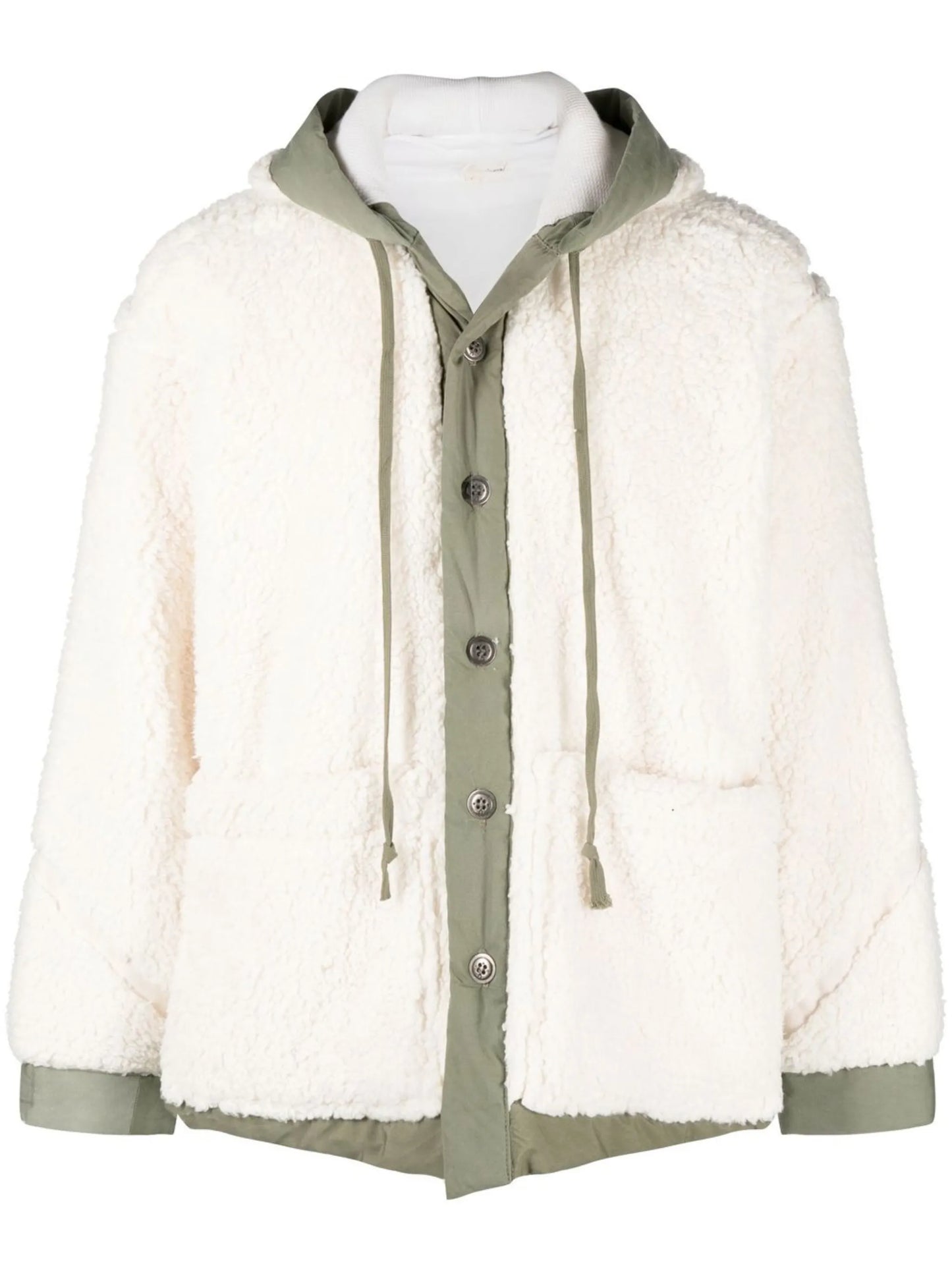 faux-shearling hooded jacket