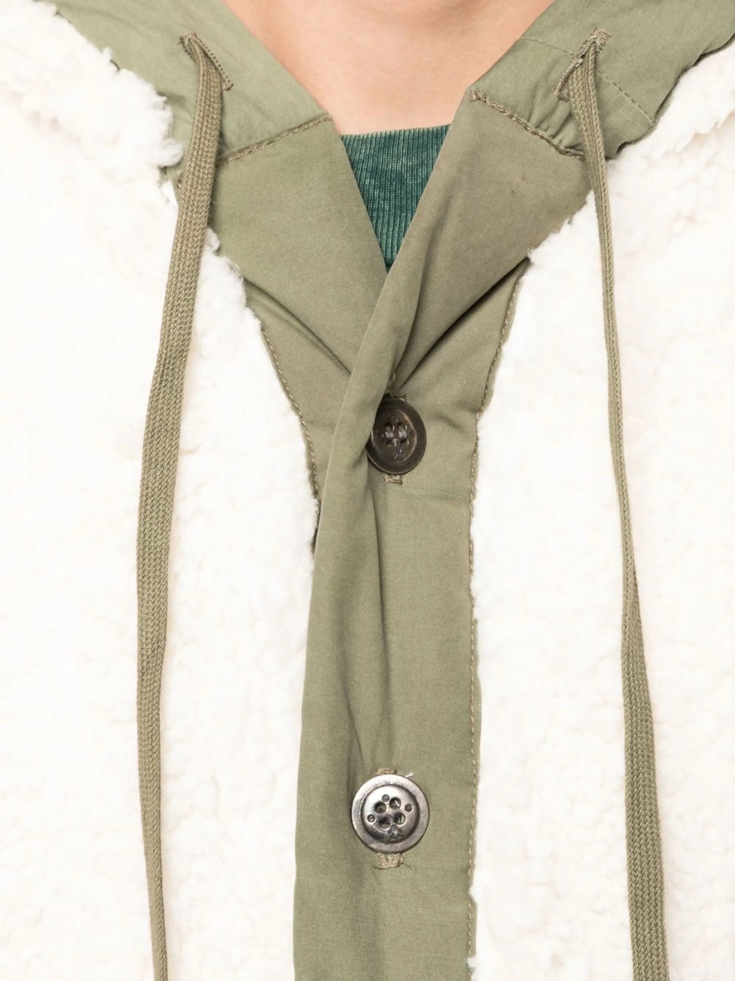 faux-shearling hooded jacket