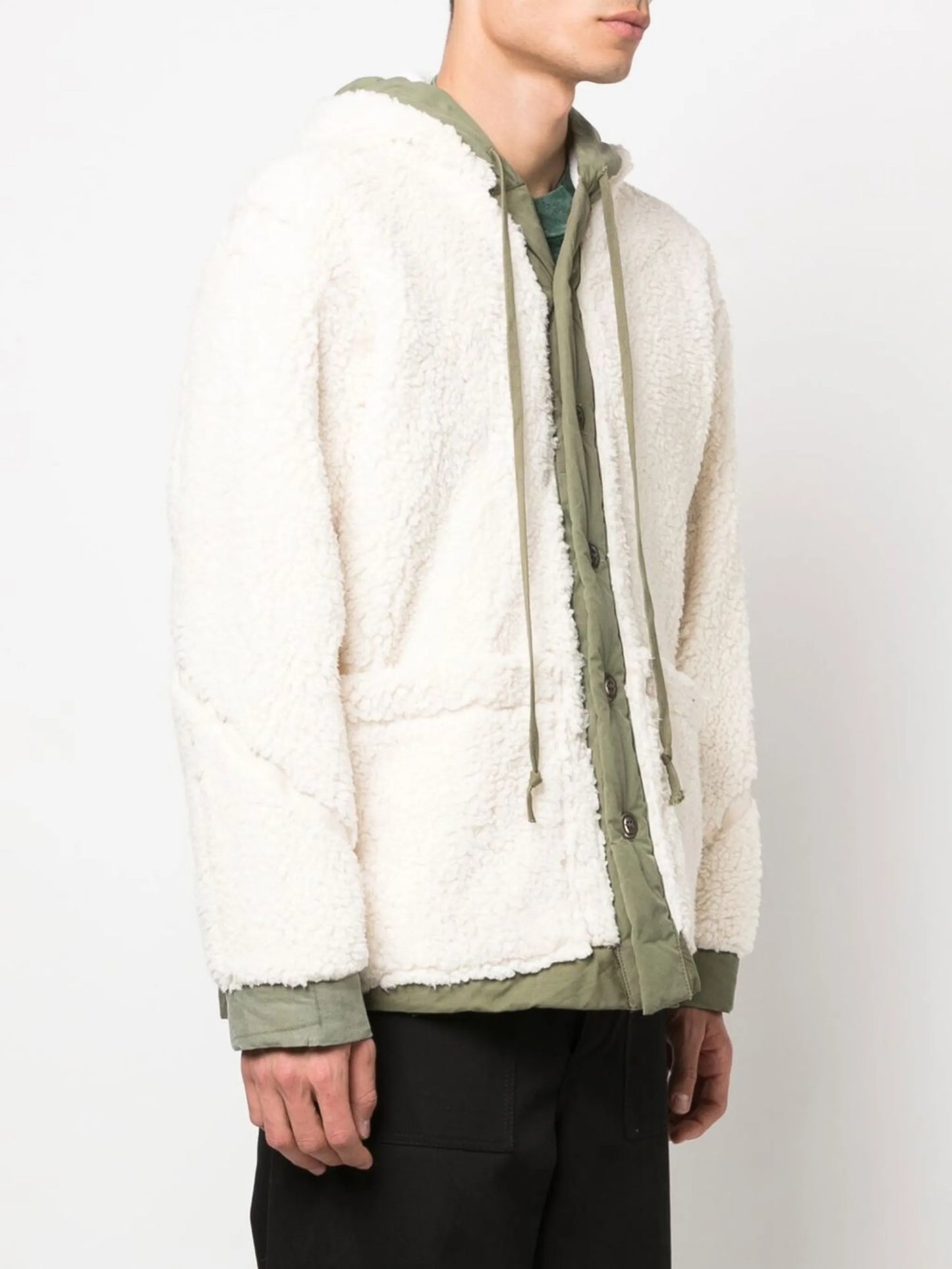 faux-shearling hooded jacket