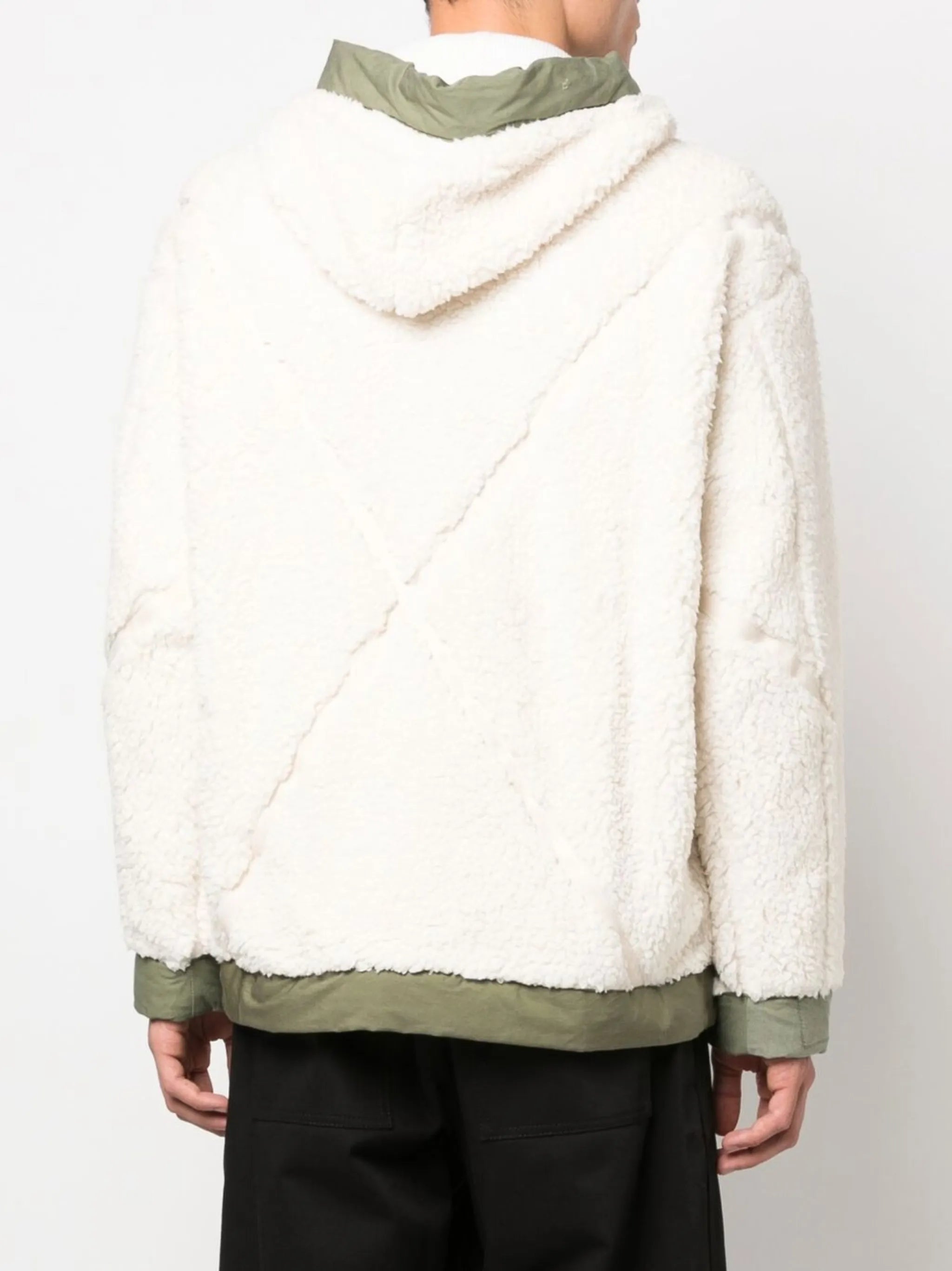 faux-shearling hooded jacket