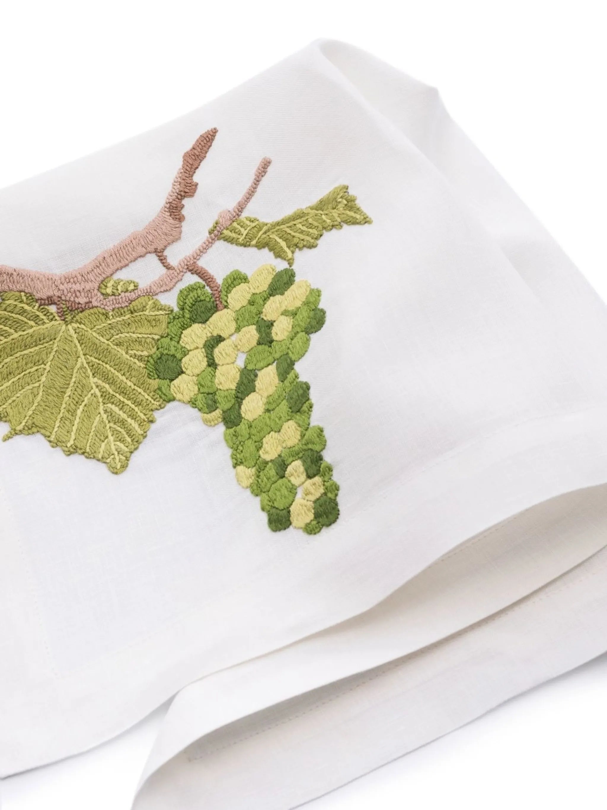 grape-embroidered placemats (set of two)