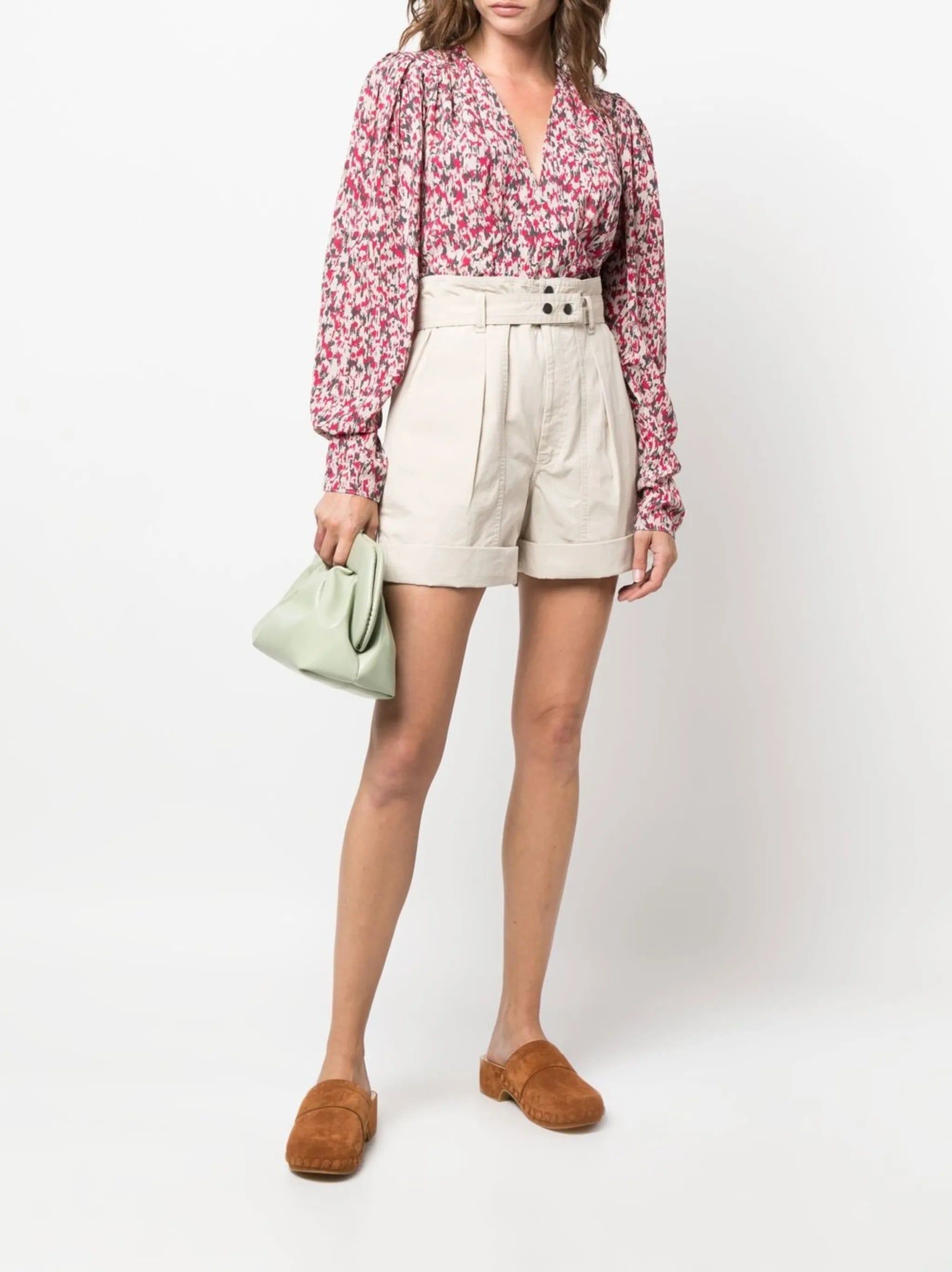 high-waisted bermuda shorts