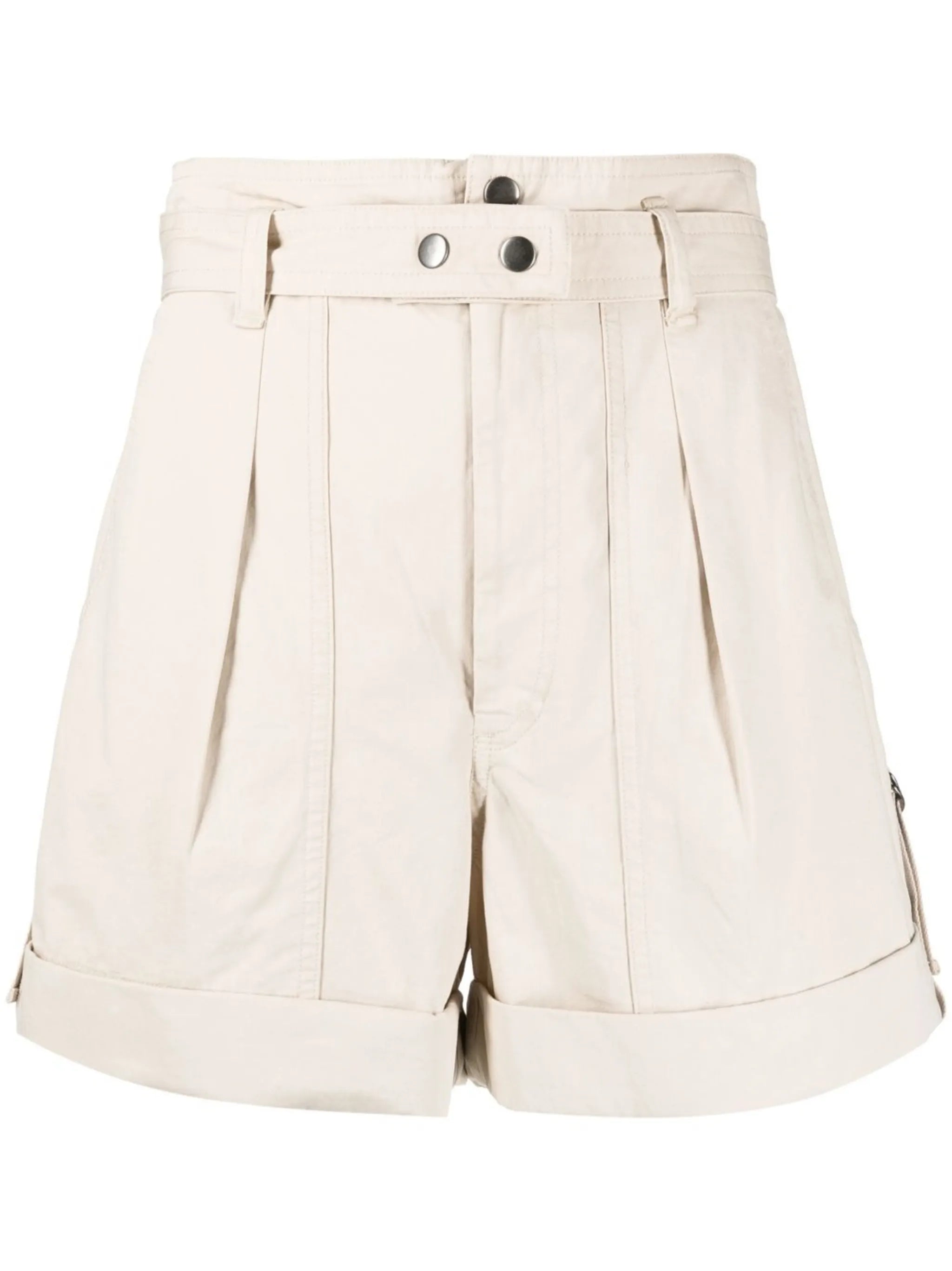 high-waisted bermuda shorts