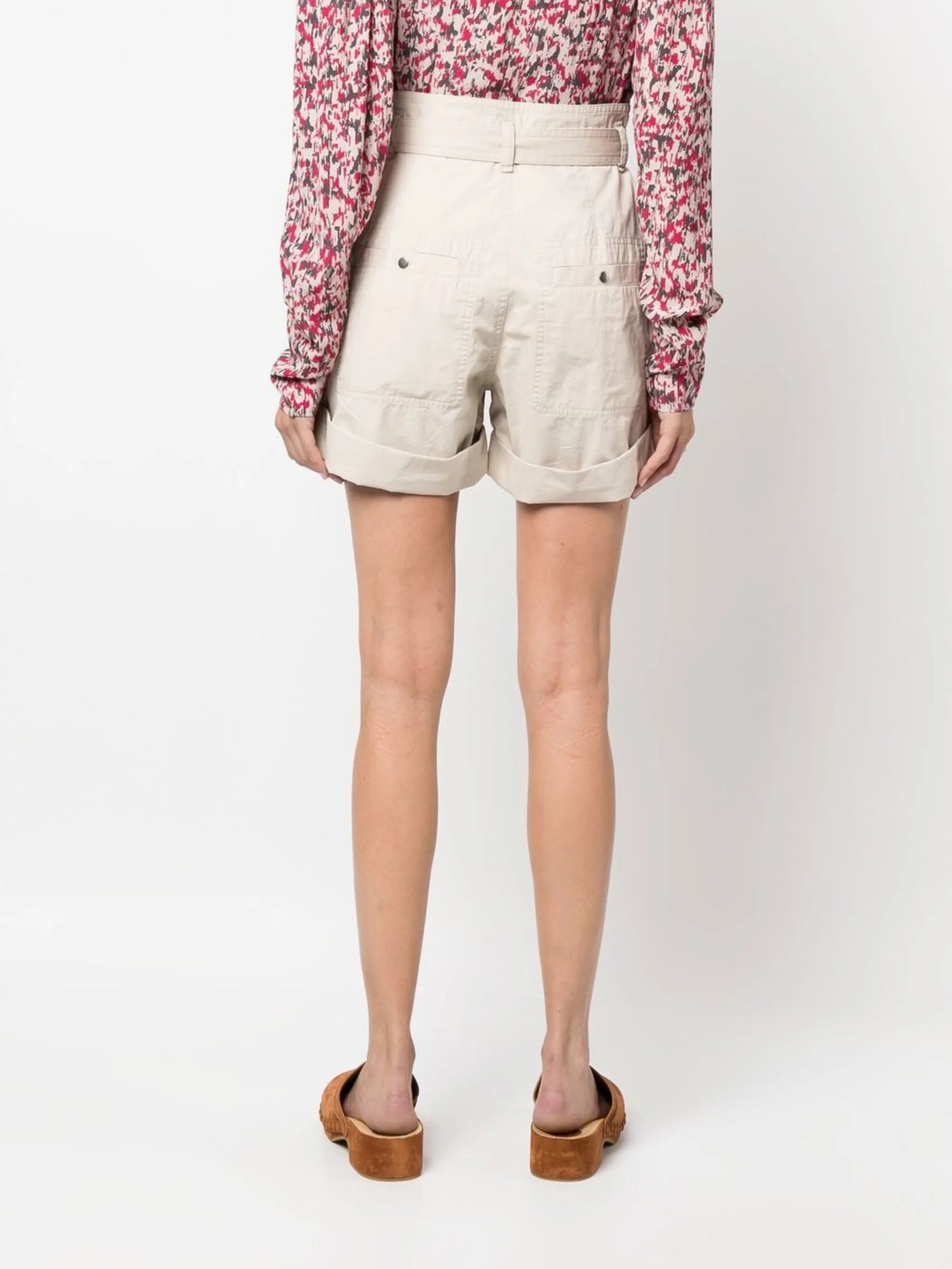 high-waisted bermuda shorts