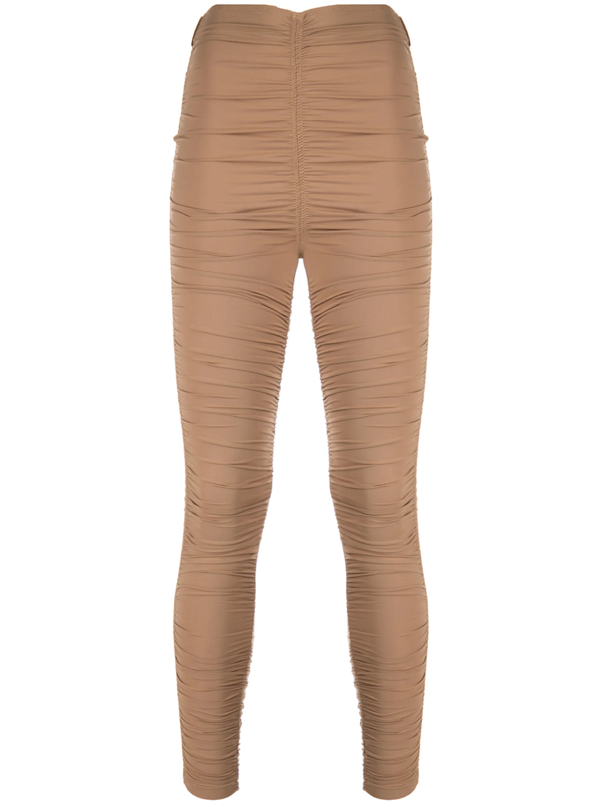 ruched high-rise leggings