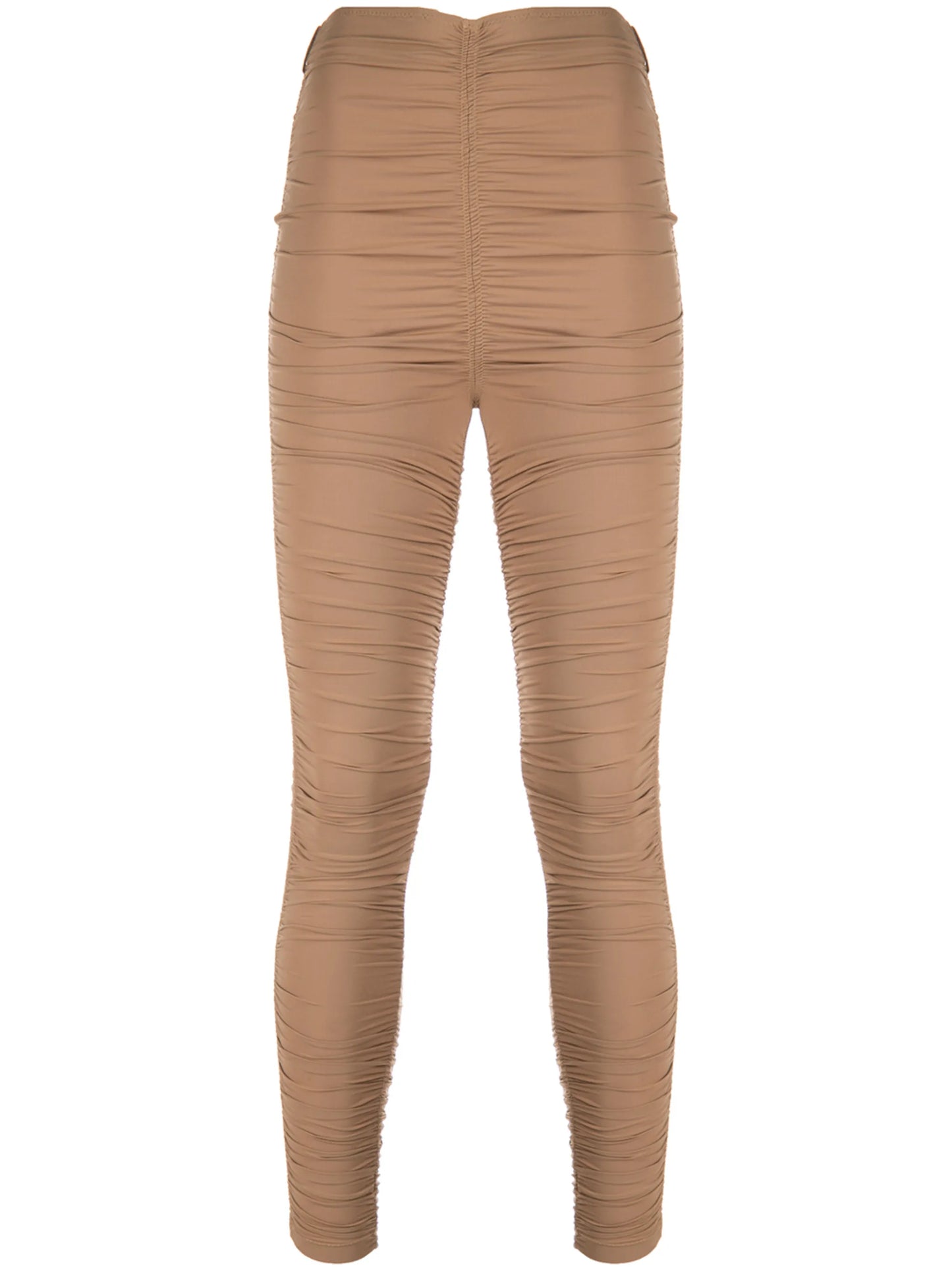 ruched high-rise leggings