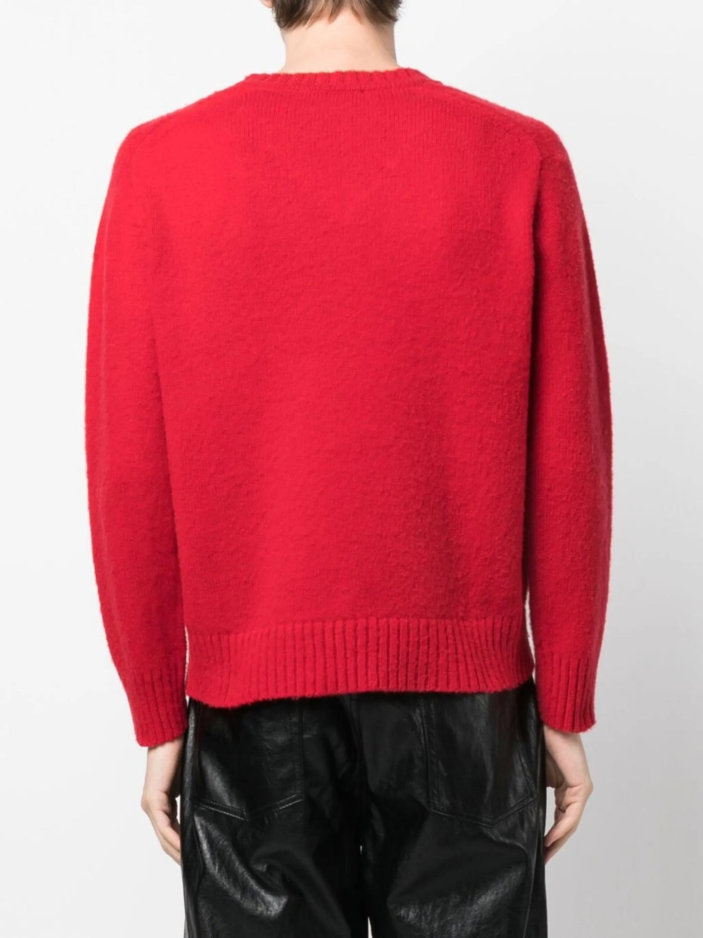 V-neck knitted jumper