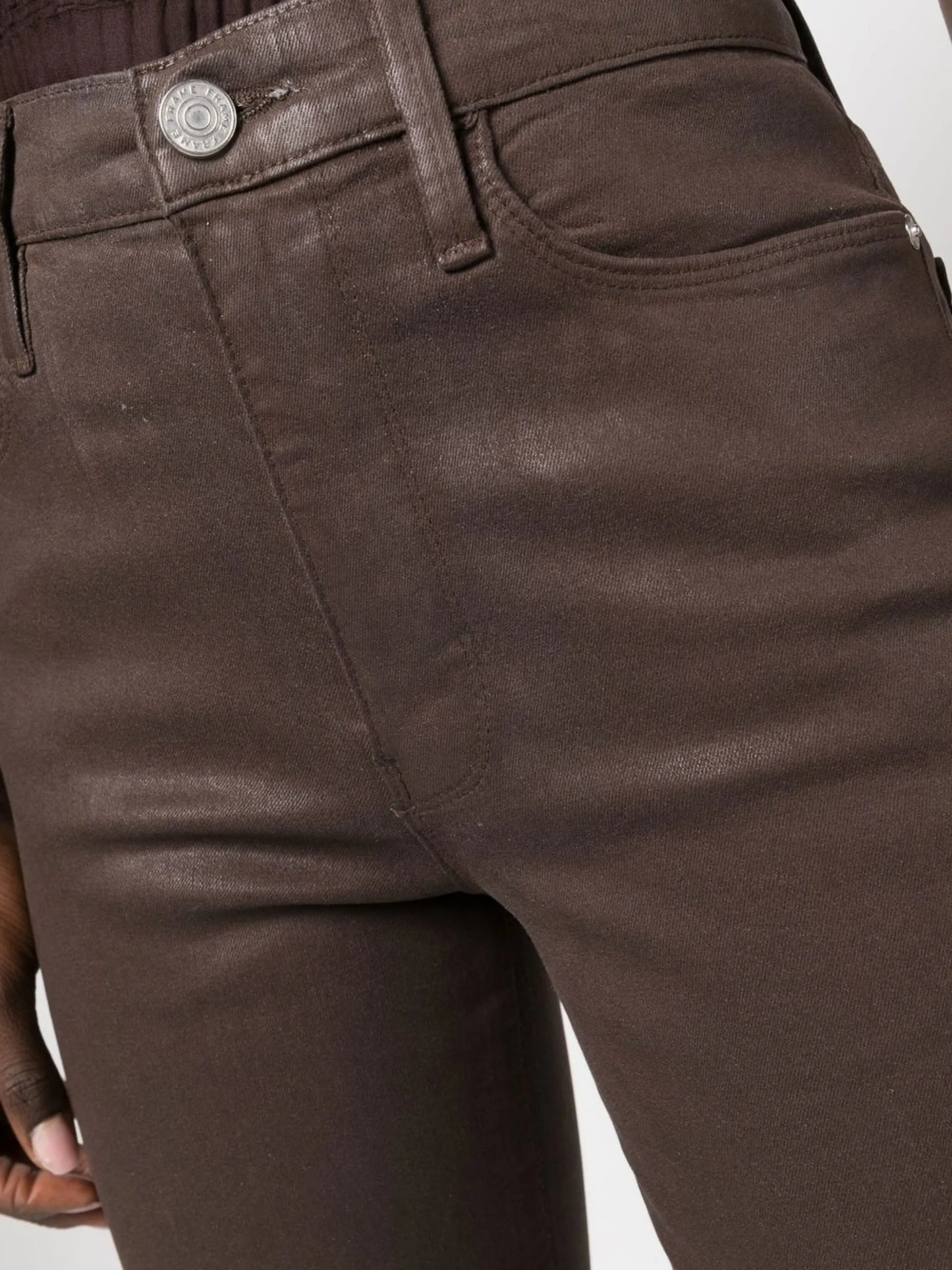 Le Sylvie coated high-rise skinny jeans
