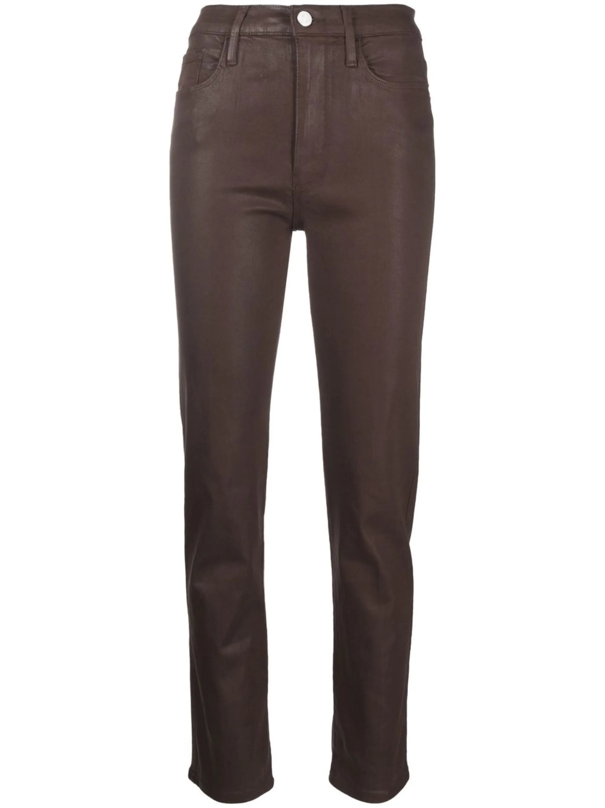 Le Sylvie coated high-rise skinny jeans
