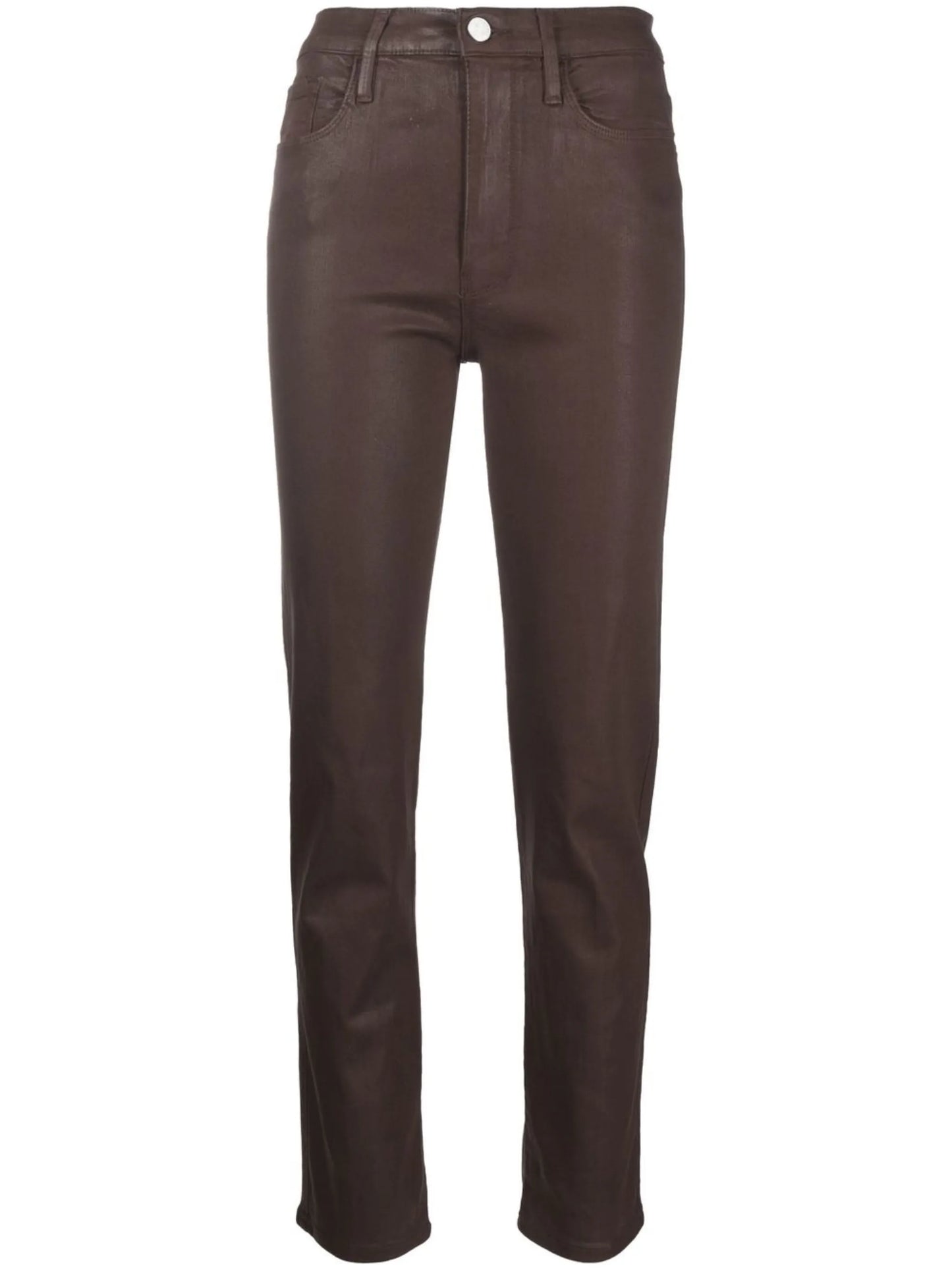 Le Sylvie coated high-rise skinny jeans