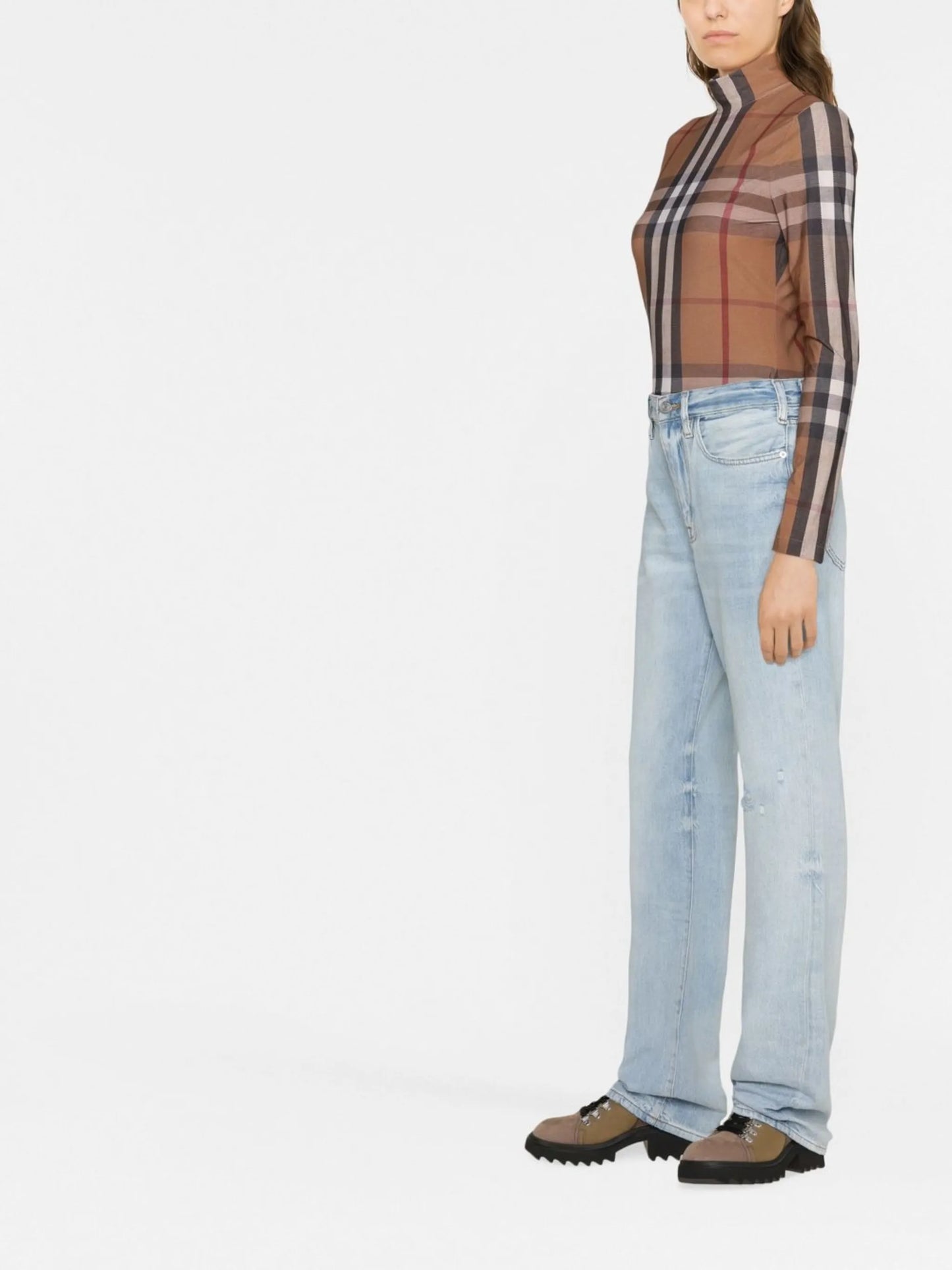 Jane washed-effect jeans