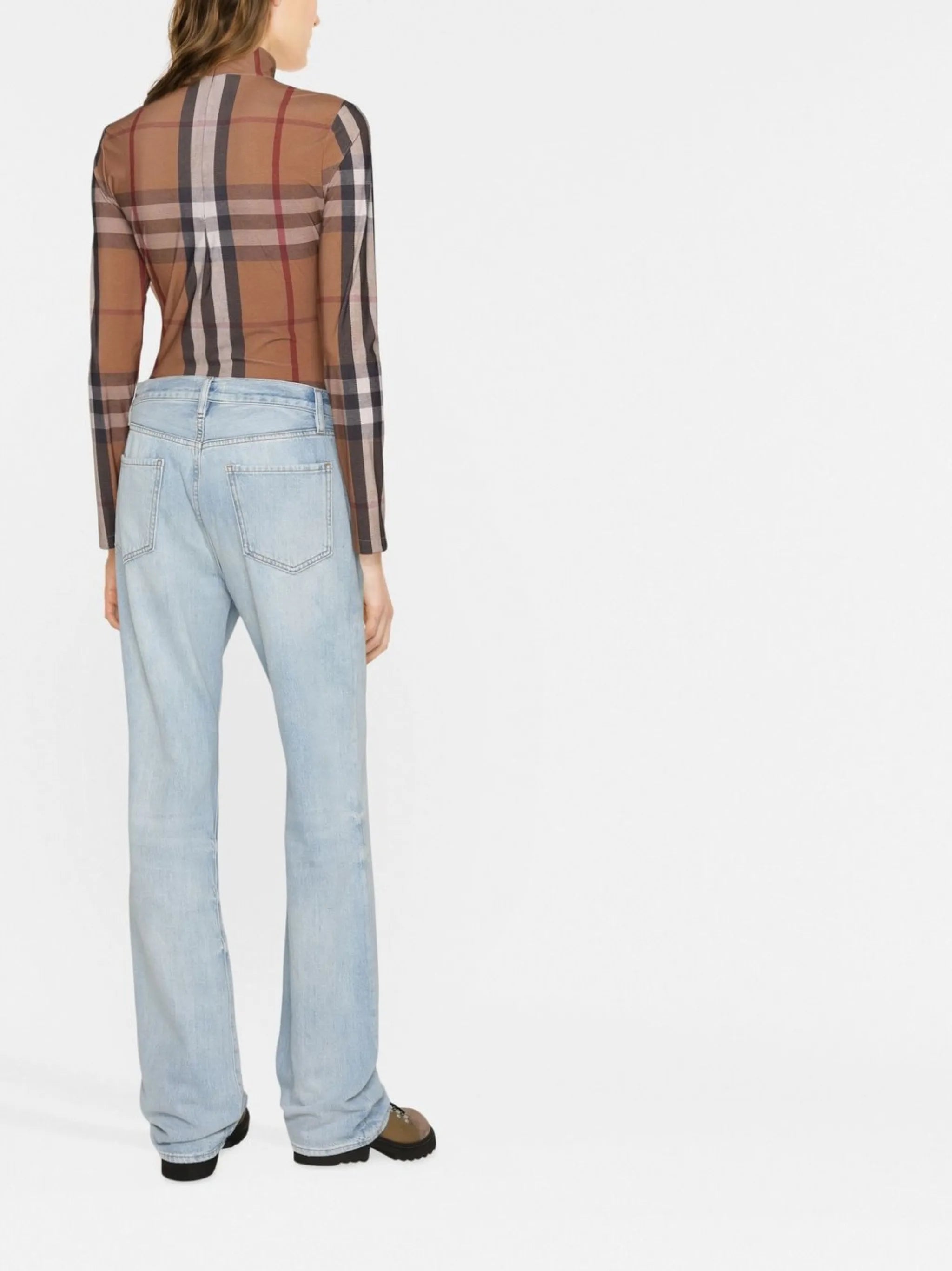 Jane washed-effect jeans