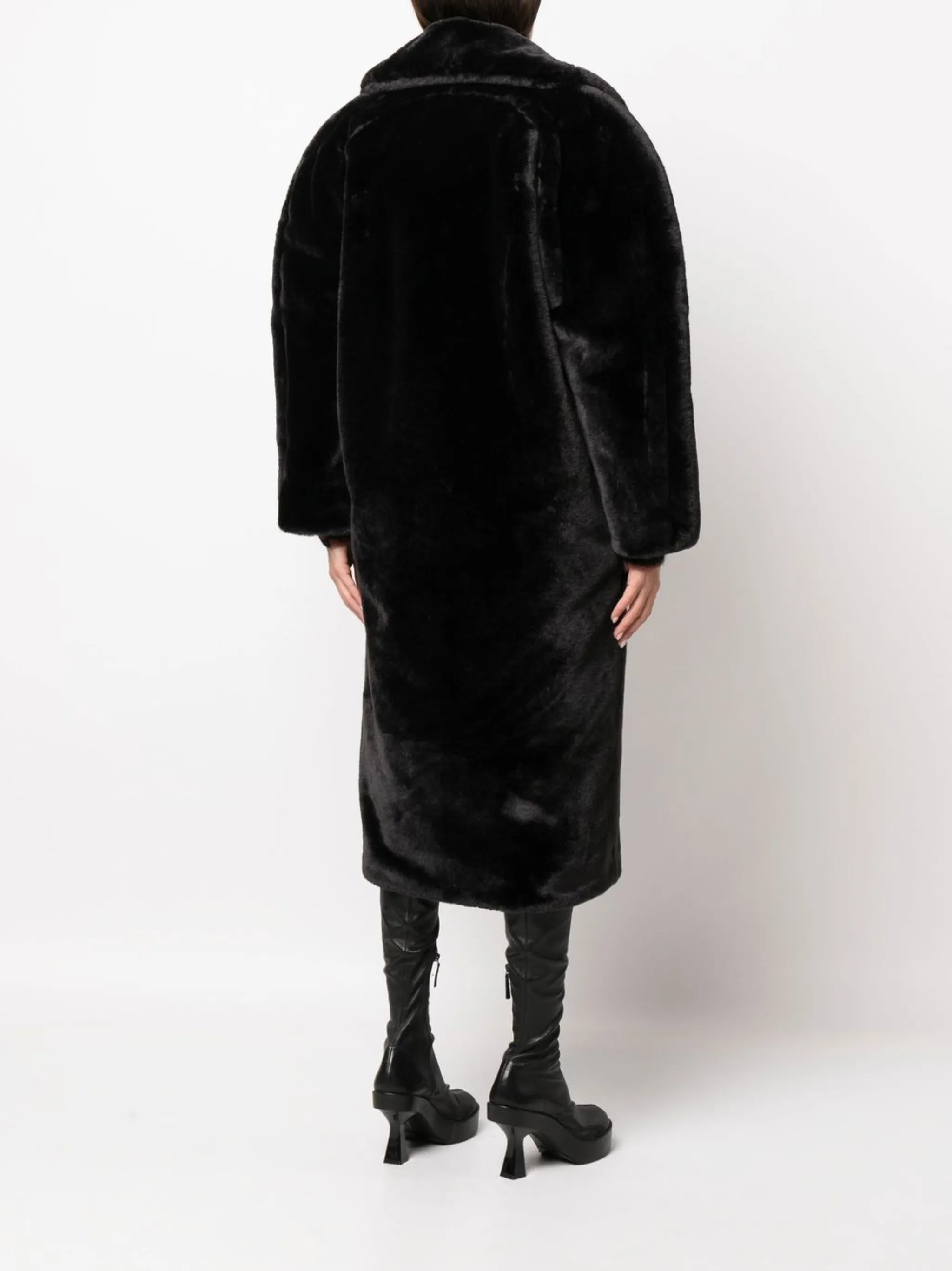 Royal Tris faux-fur coat