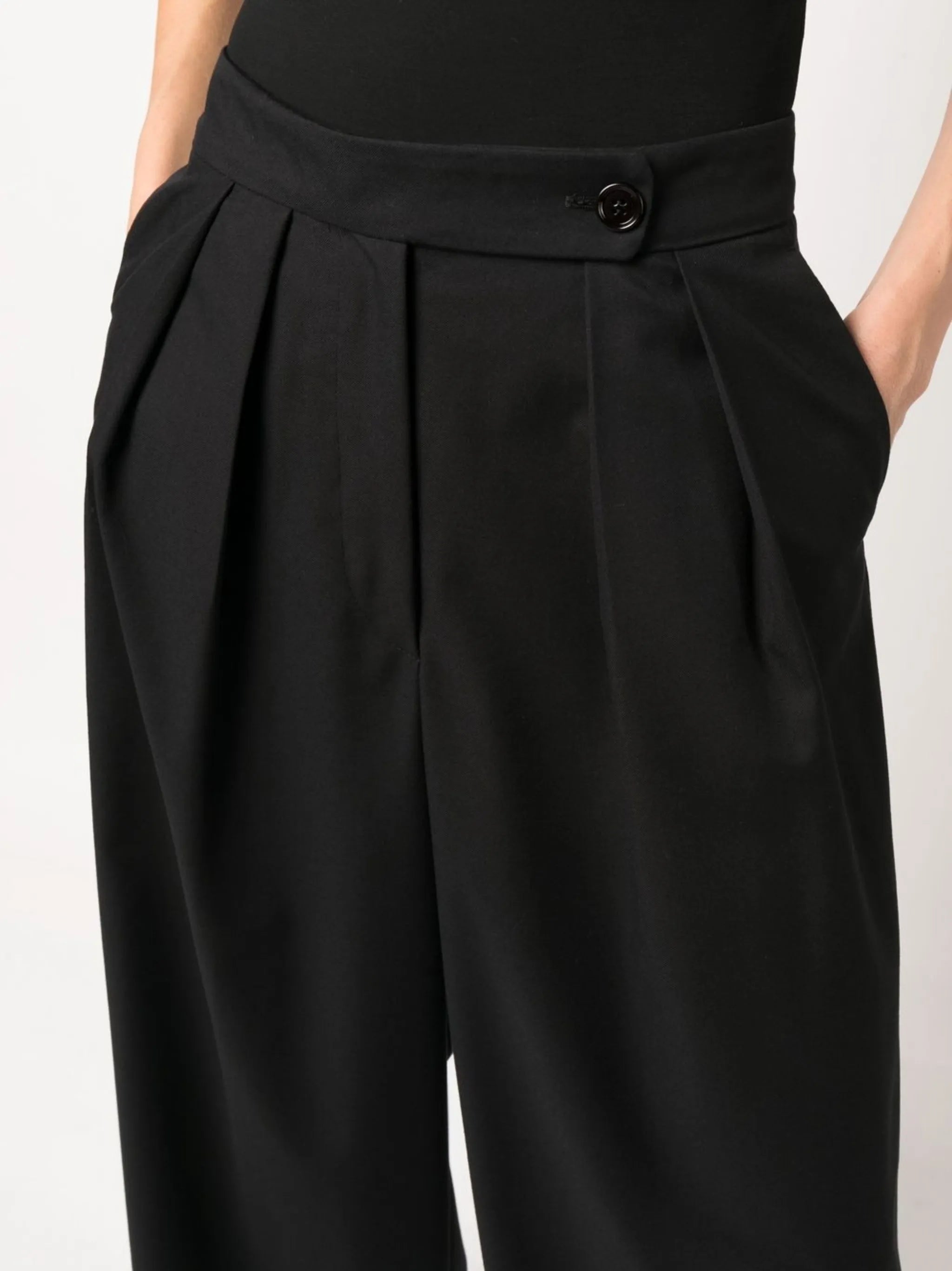 Pamplona dart-detail wide leg trousers