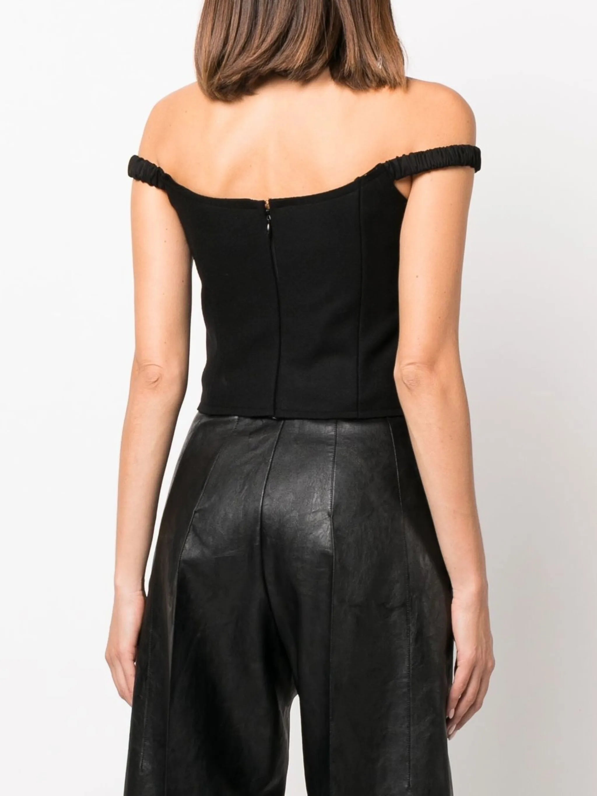 Audra off-shoulder wool top