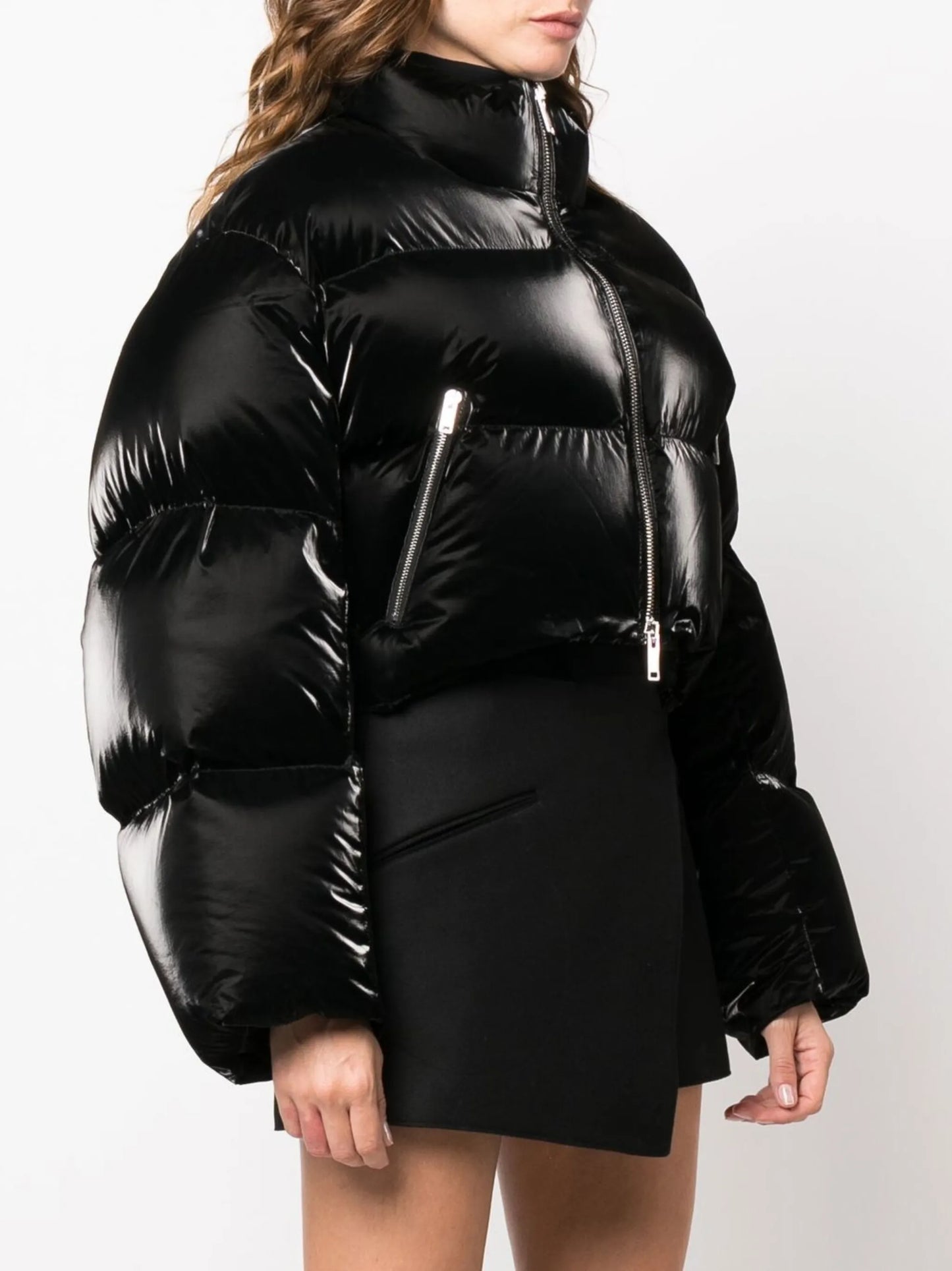 Fulman high-neck cropped puffer jacket