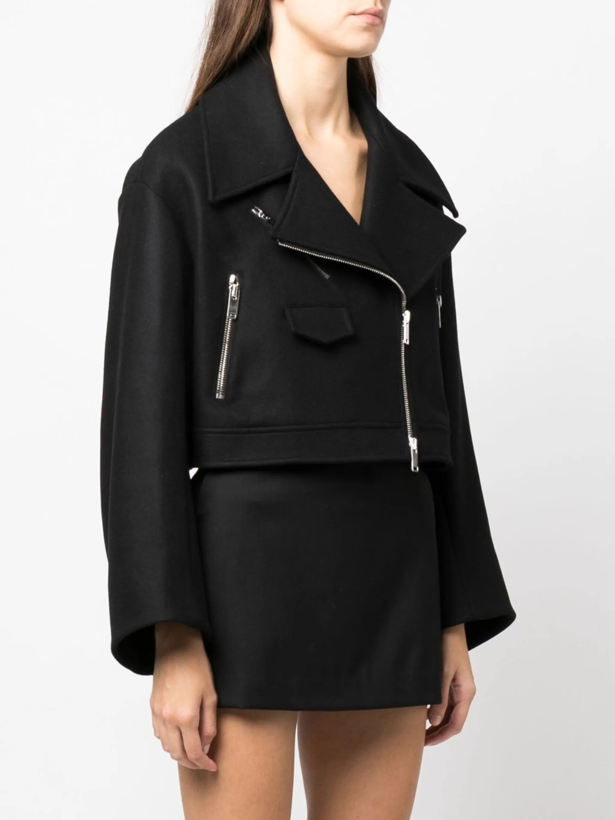 Gelman cropped biker jacket