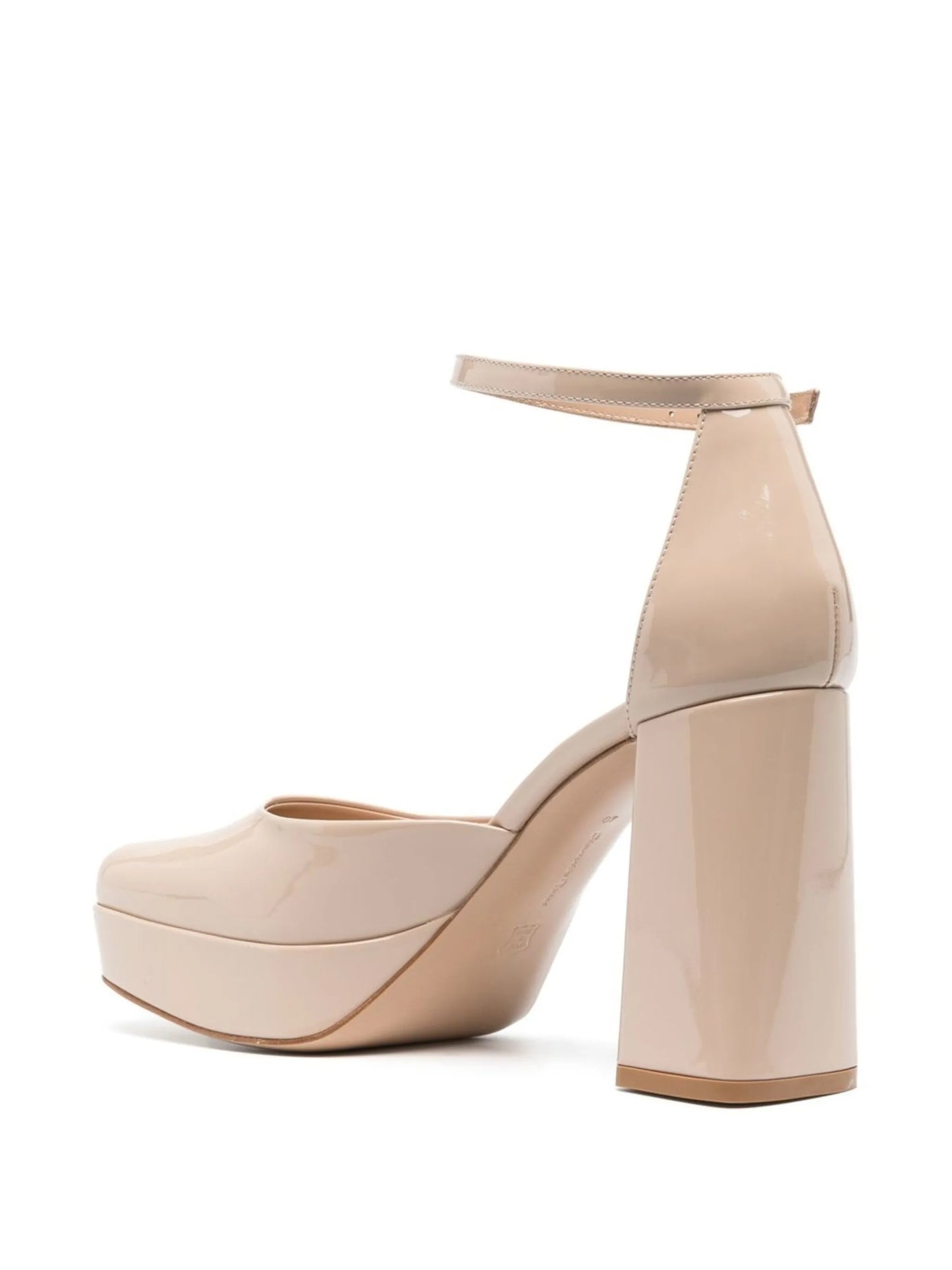 patent-leather 70mm platform pumps