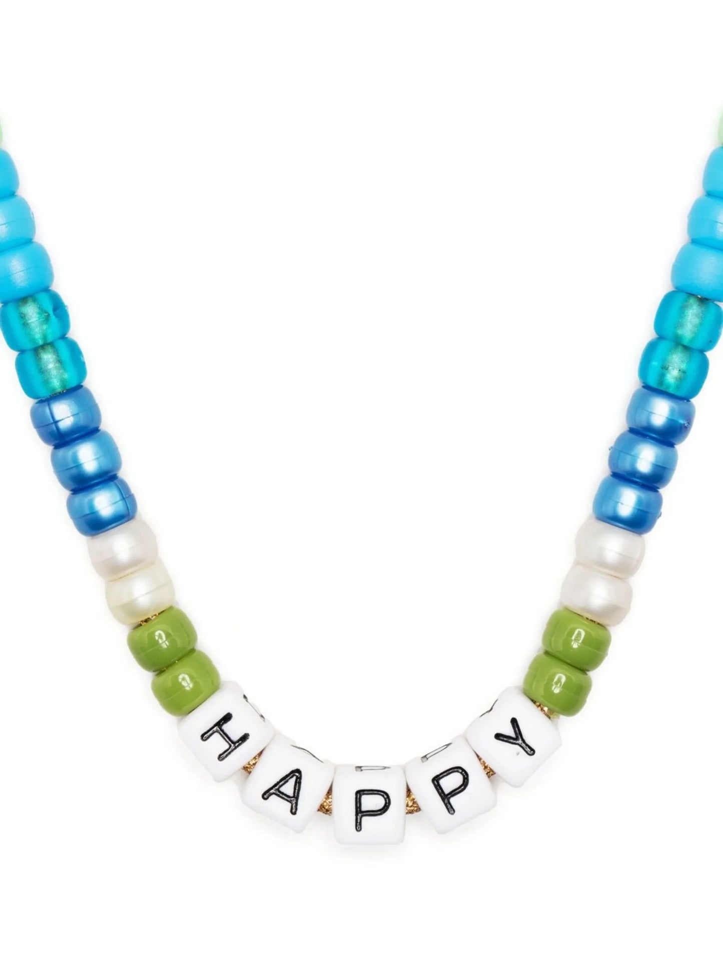 Happy beaded necklace