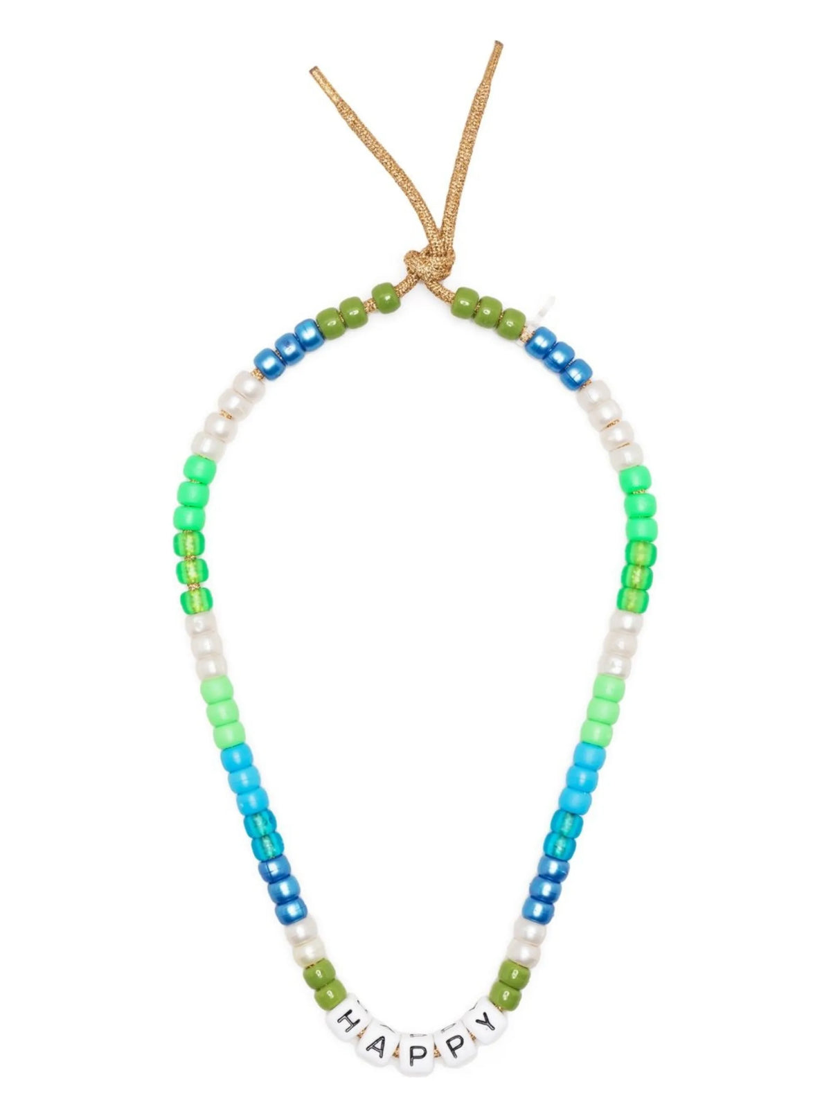 Happy beaded necklace