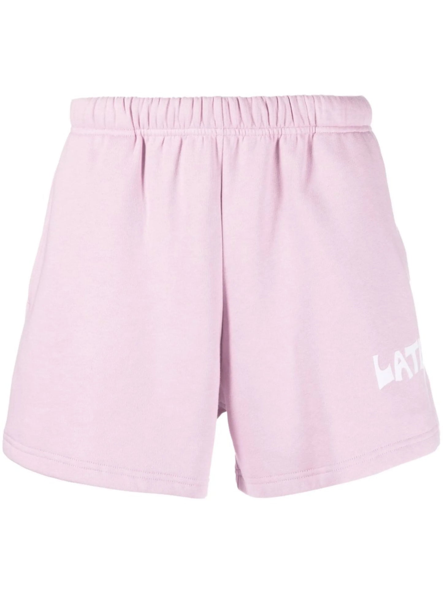 logo-print track shorts