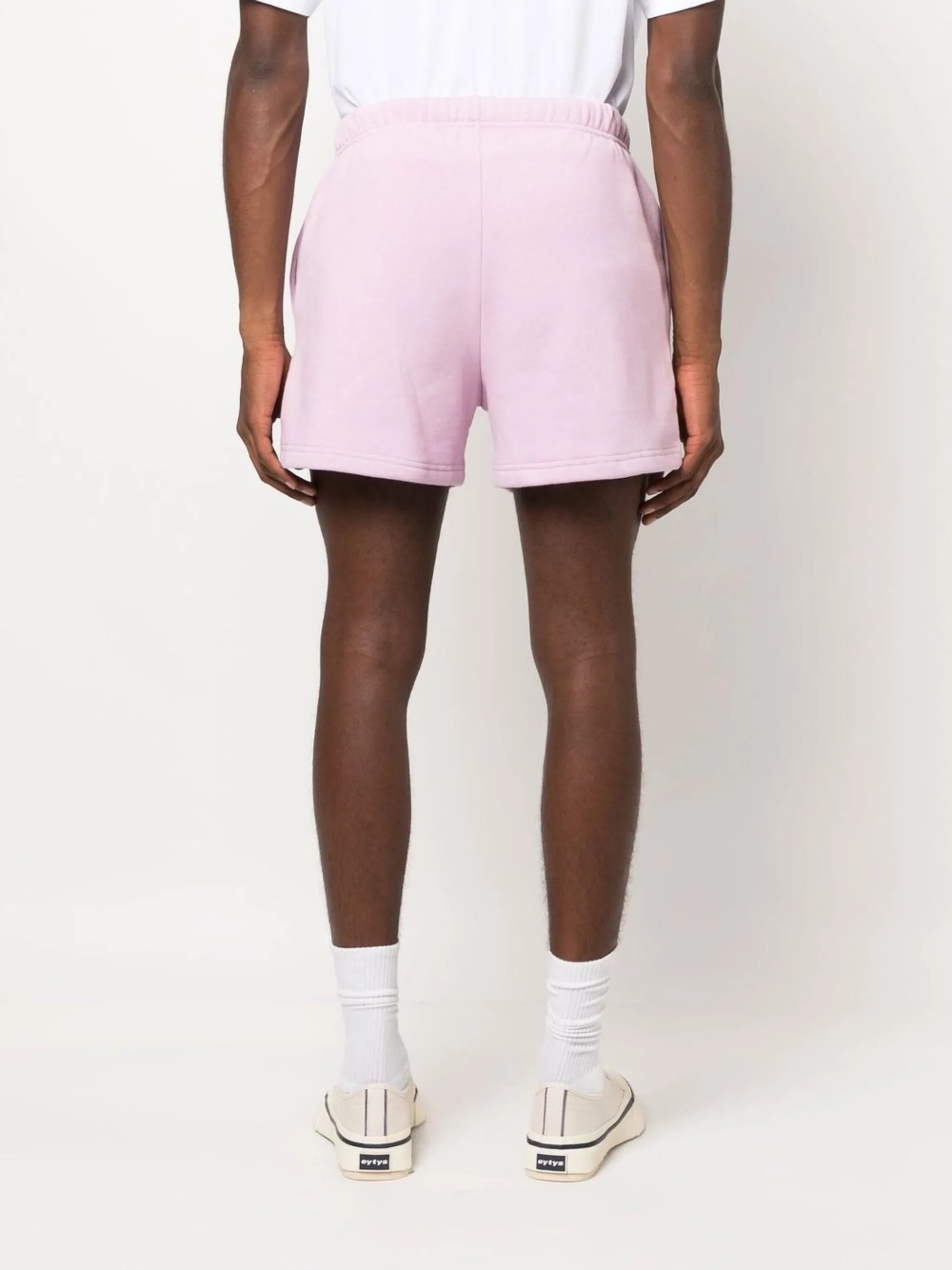 logo-print track shorts