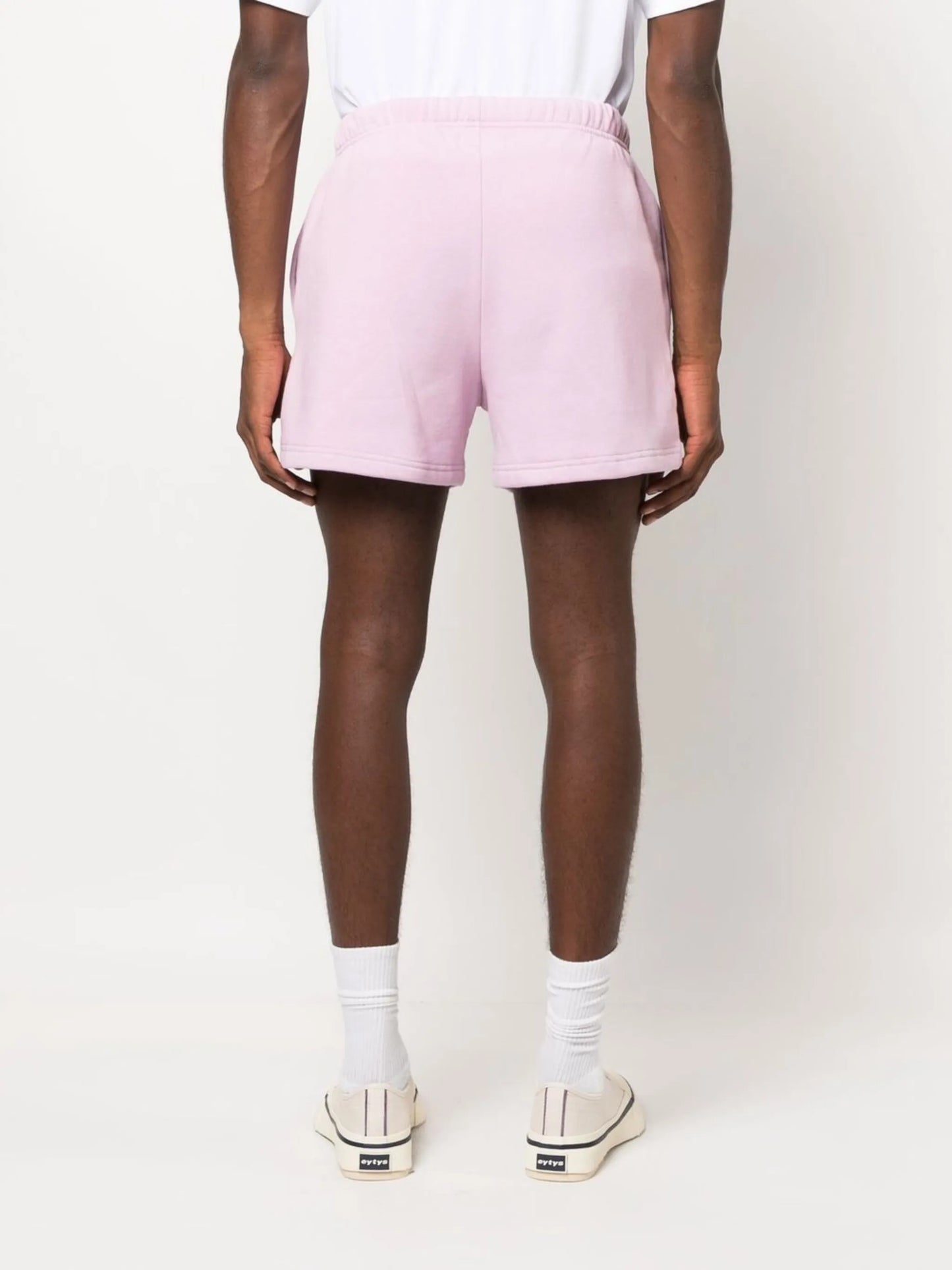 logo-print track shorts