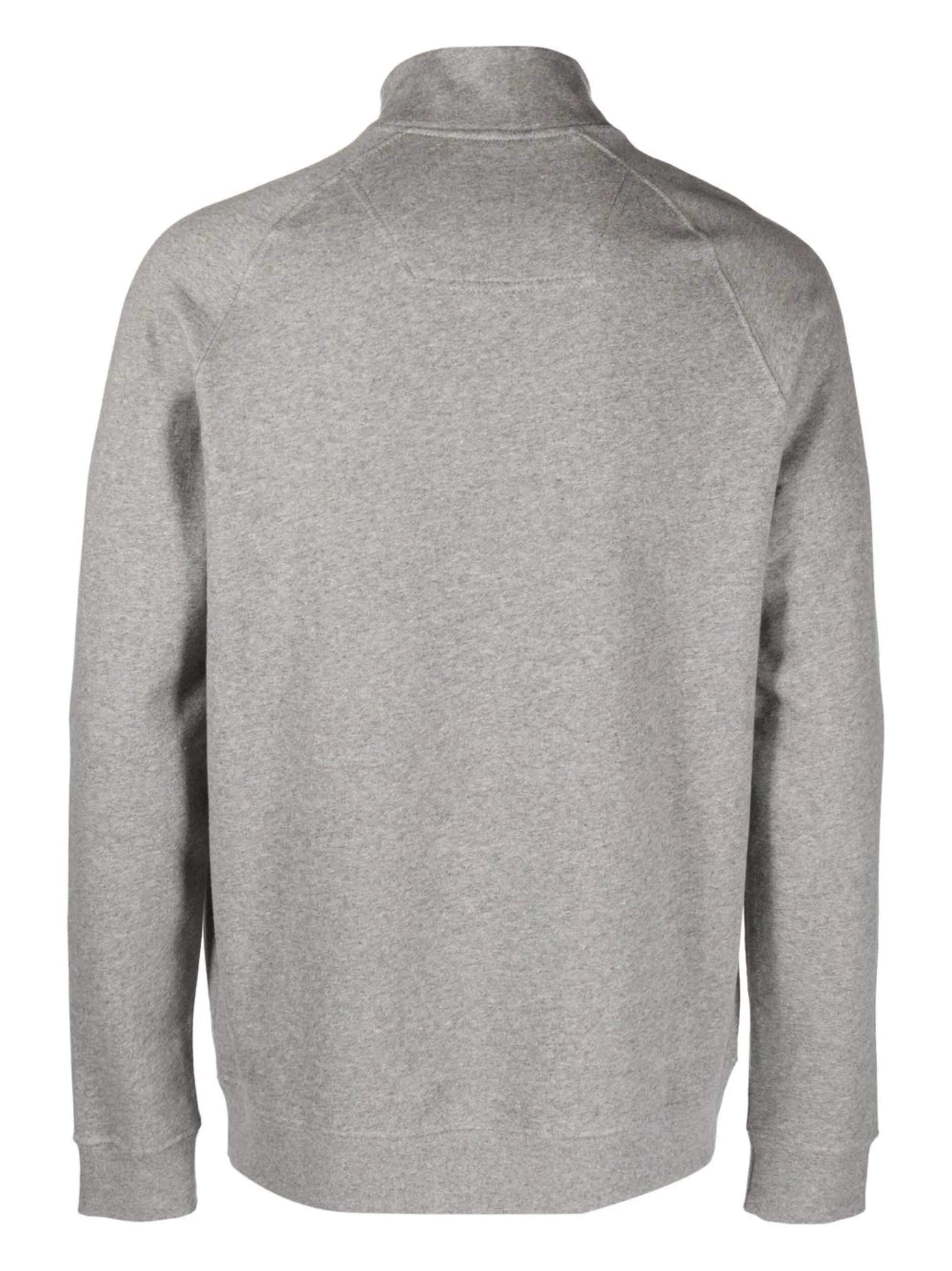 embroidered-logo high-neck sweatshirt