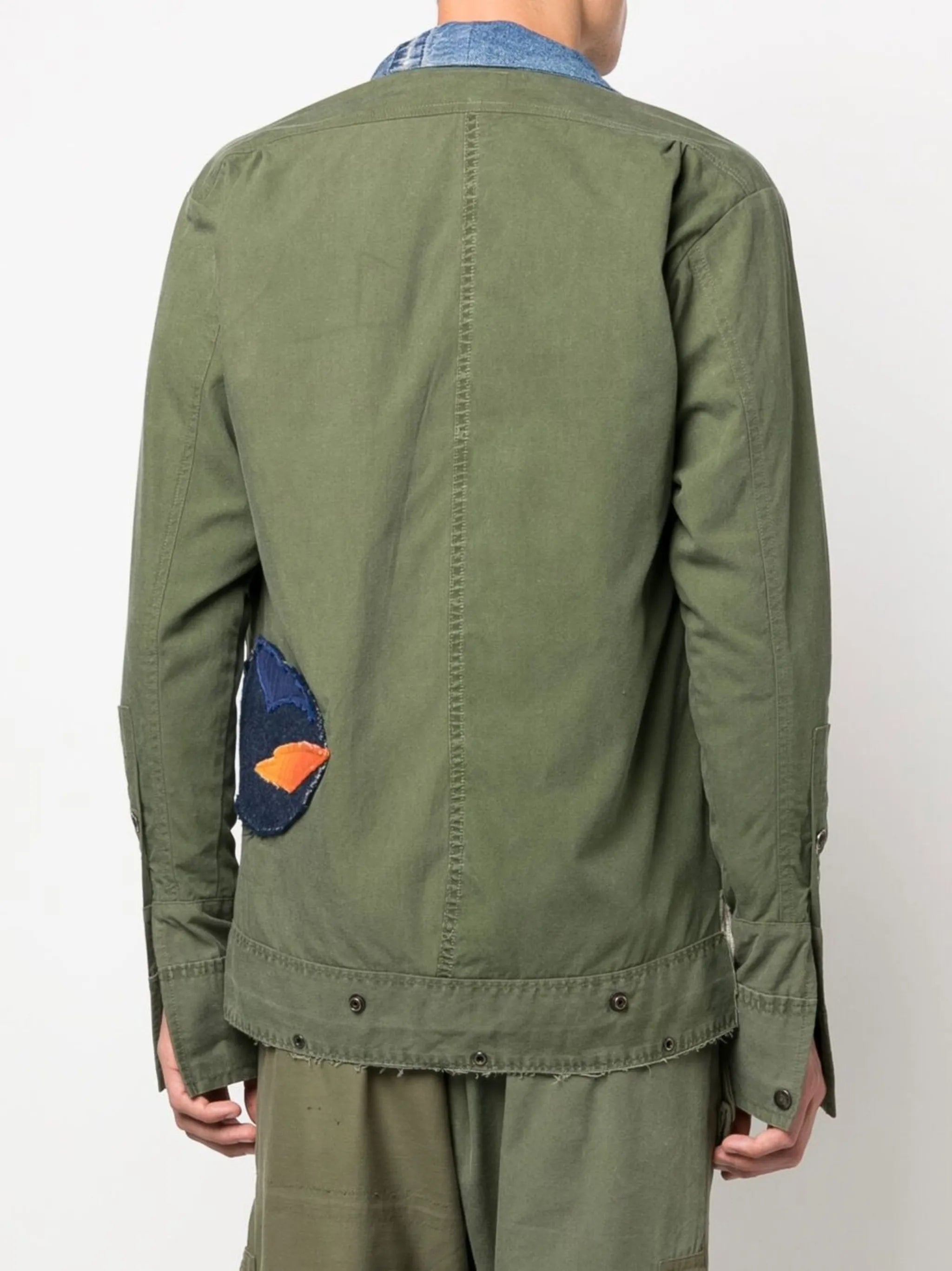 patchwork military jacket