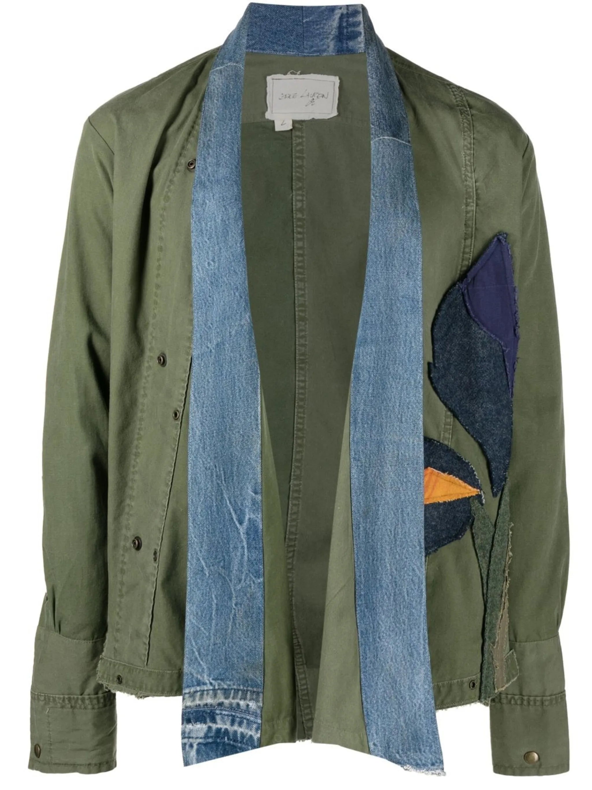 patchwork military jacket