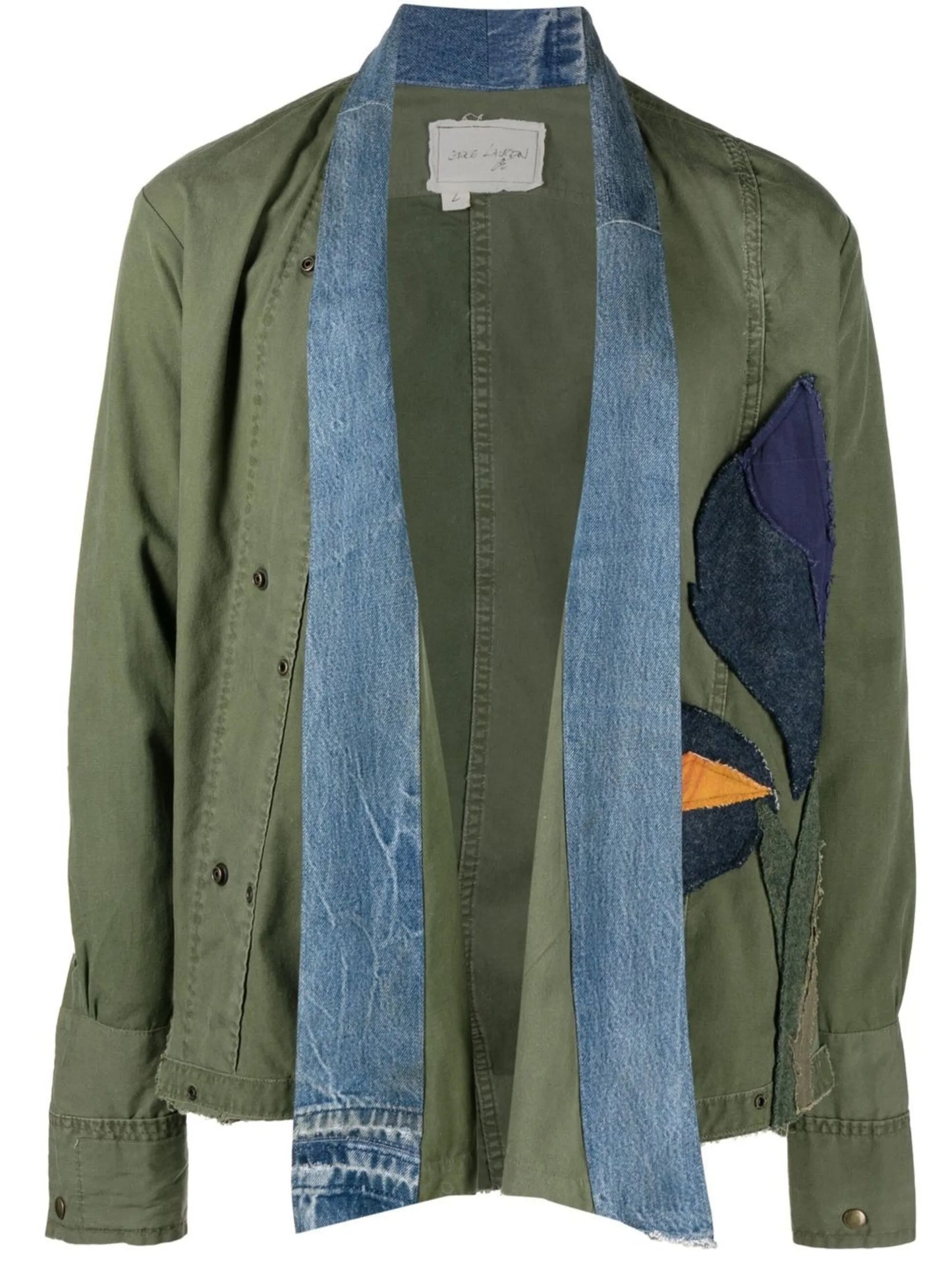 patchwork military jacket