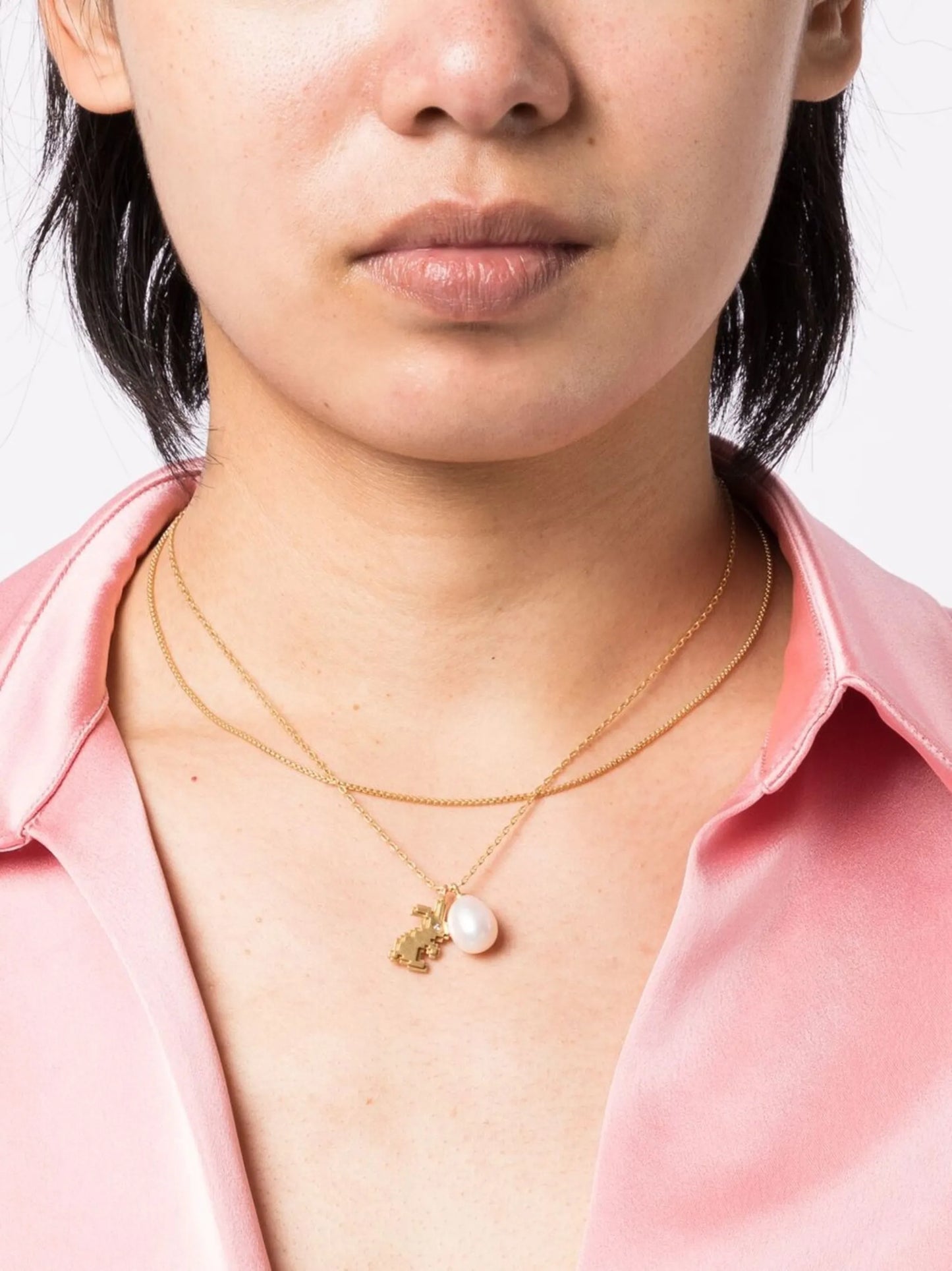 Rabbit Double-Strand chain necklace