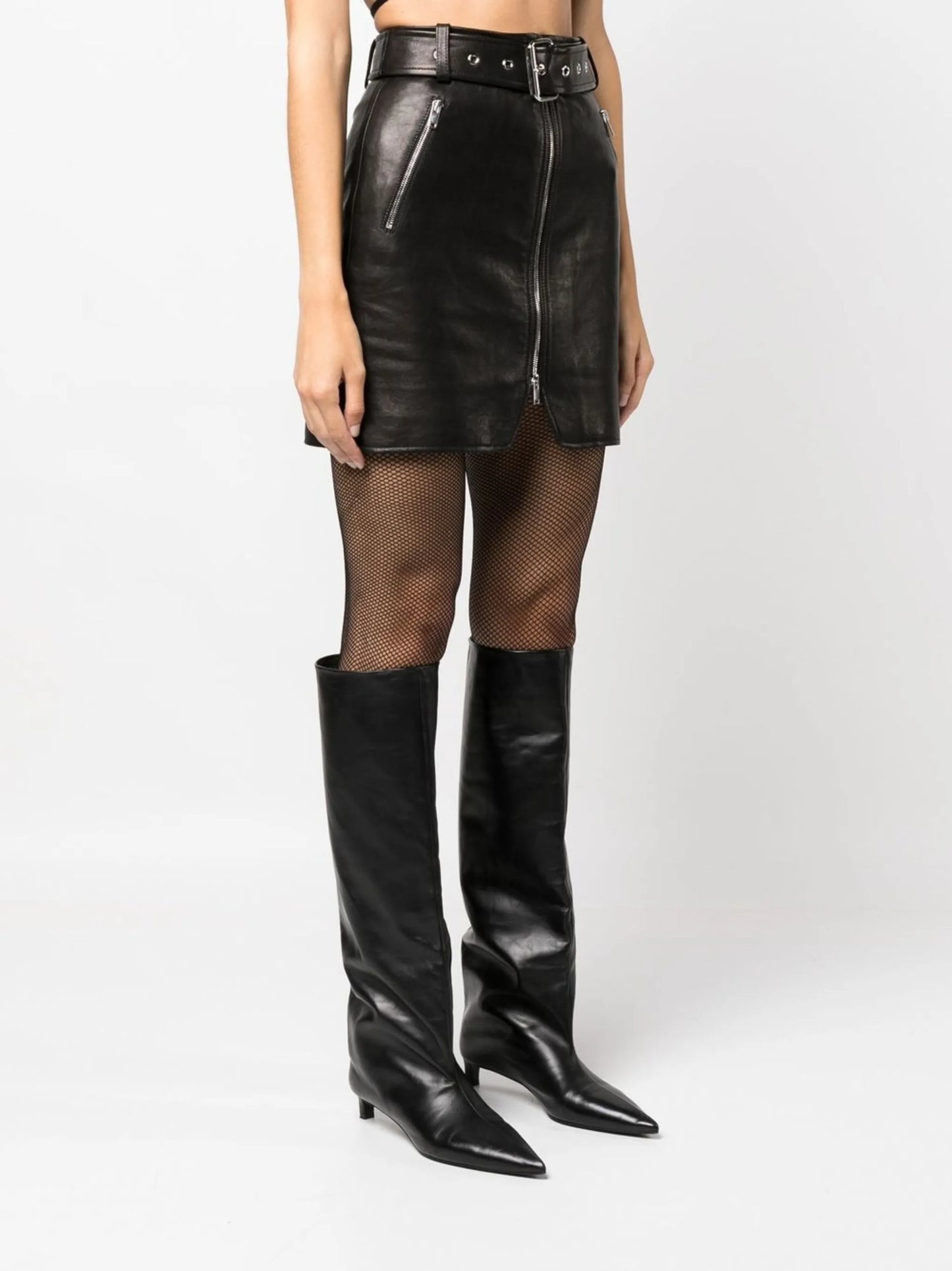 The Luana leather skirt