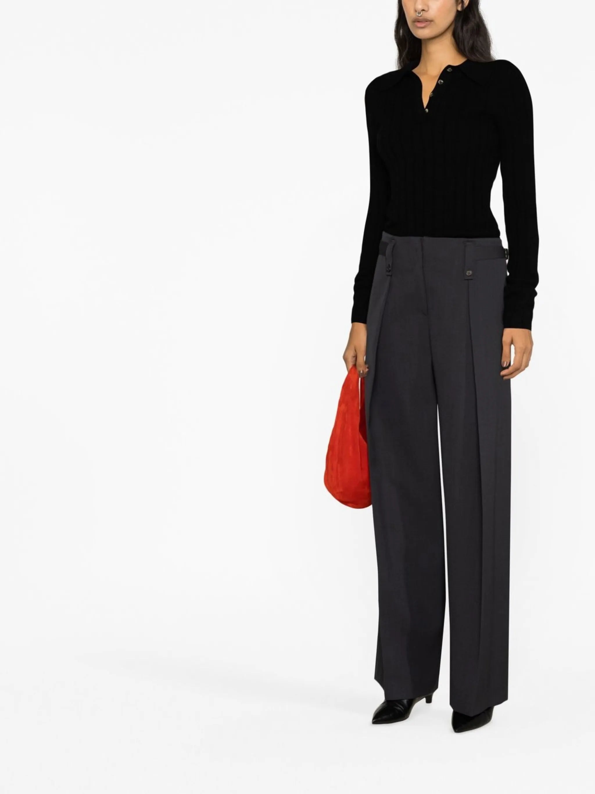 cashmere polo-neck jumper