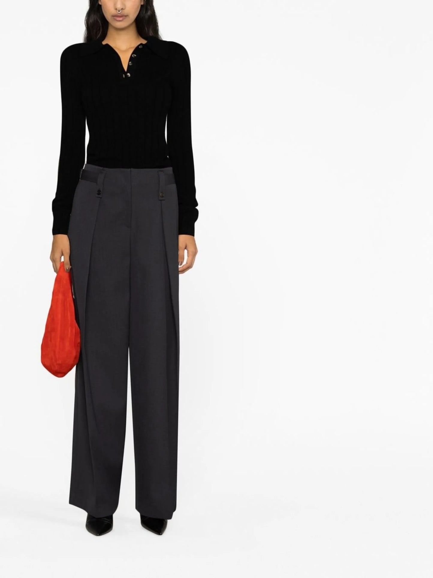cashmere polo-neck jumper