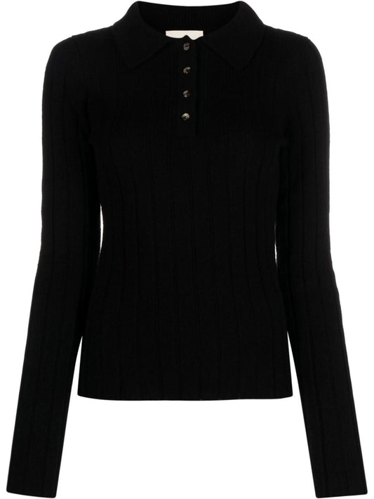 cashmere polo-neck jumper