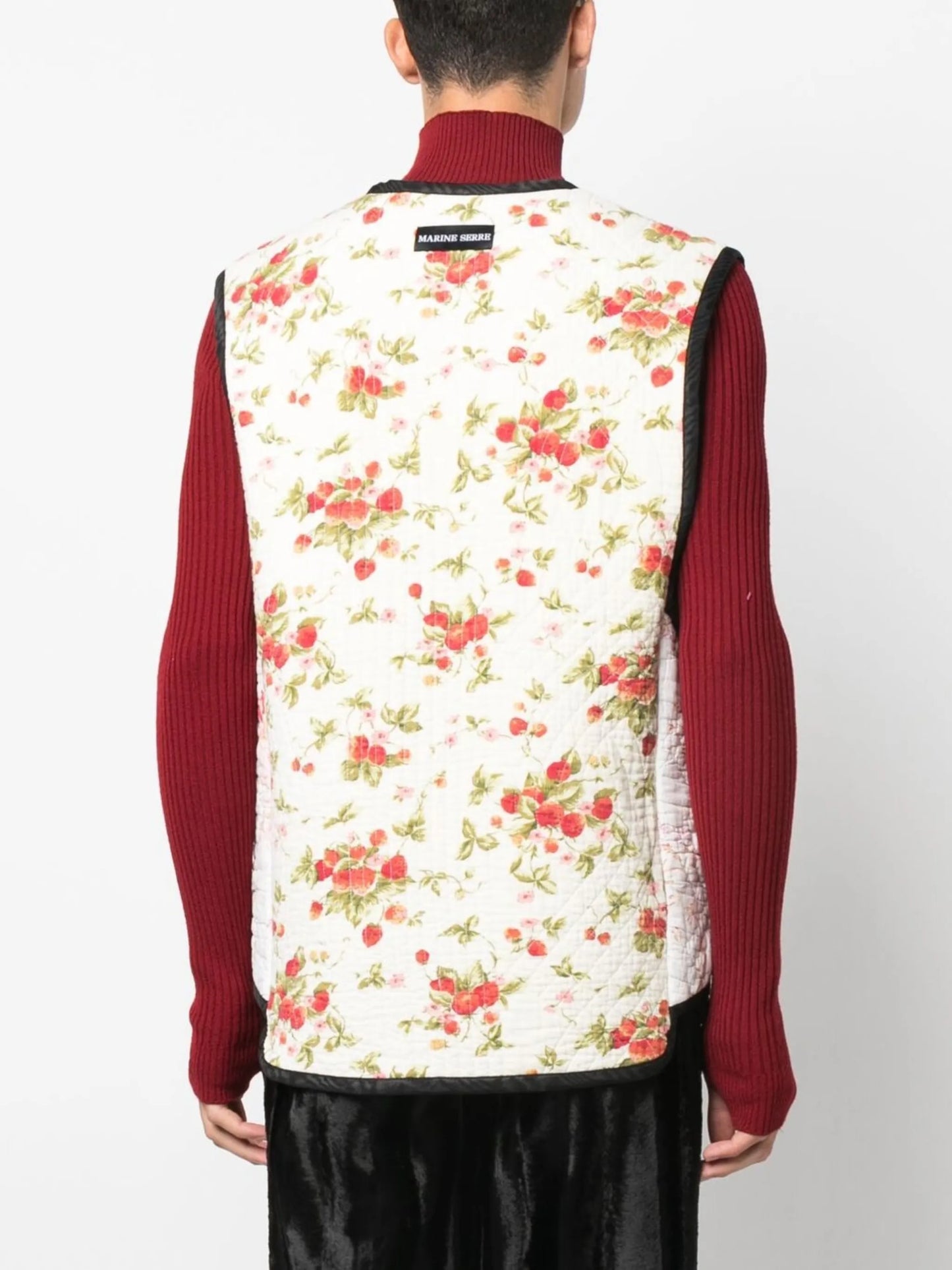 boutis floral-print armor gilet