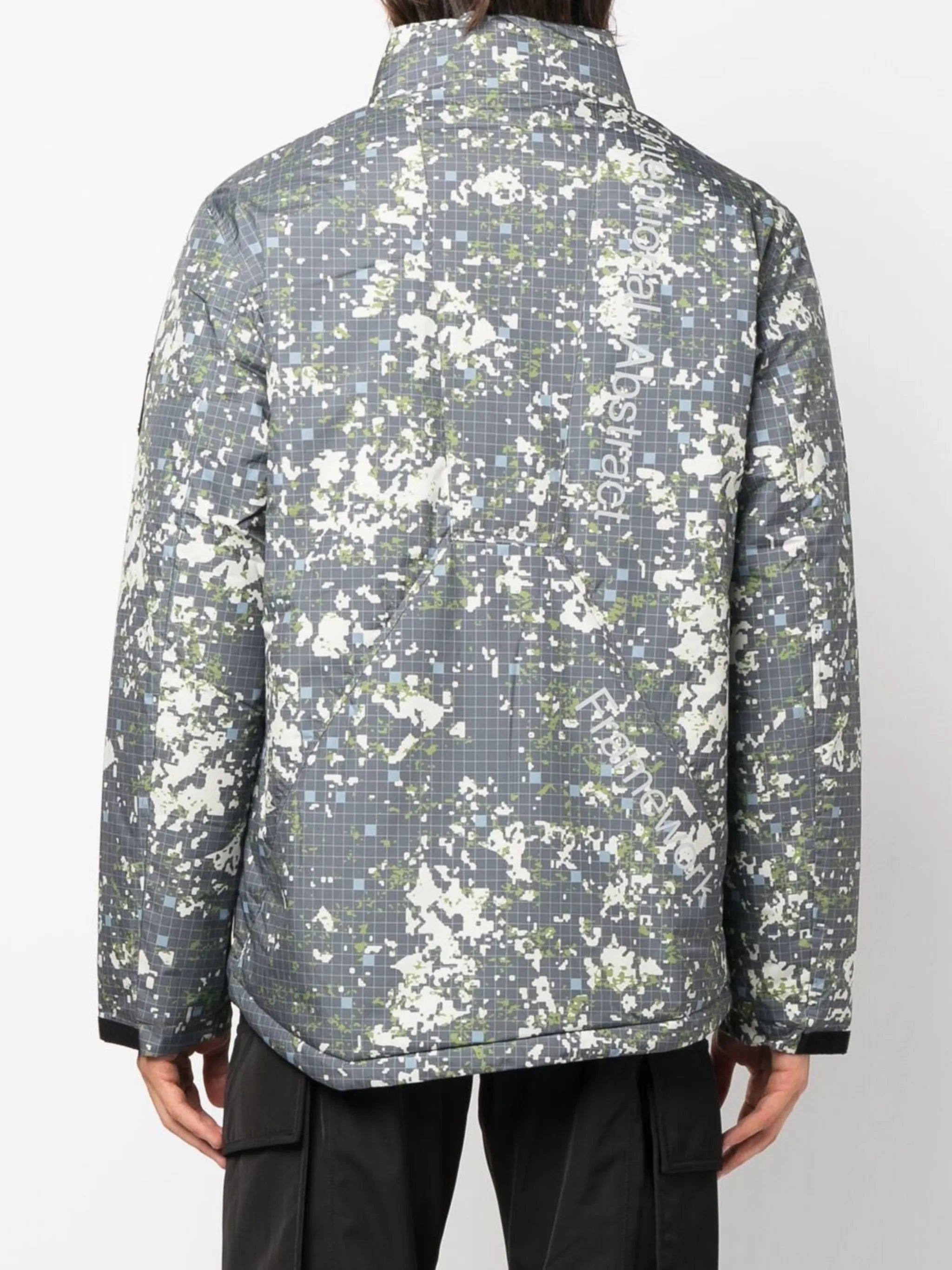 logo-print zipped jacket