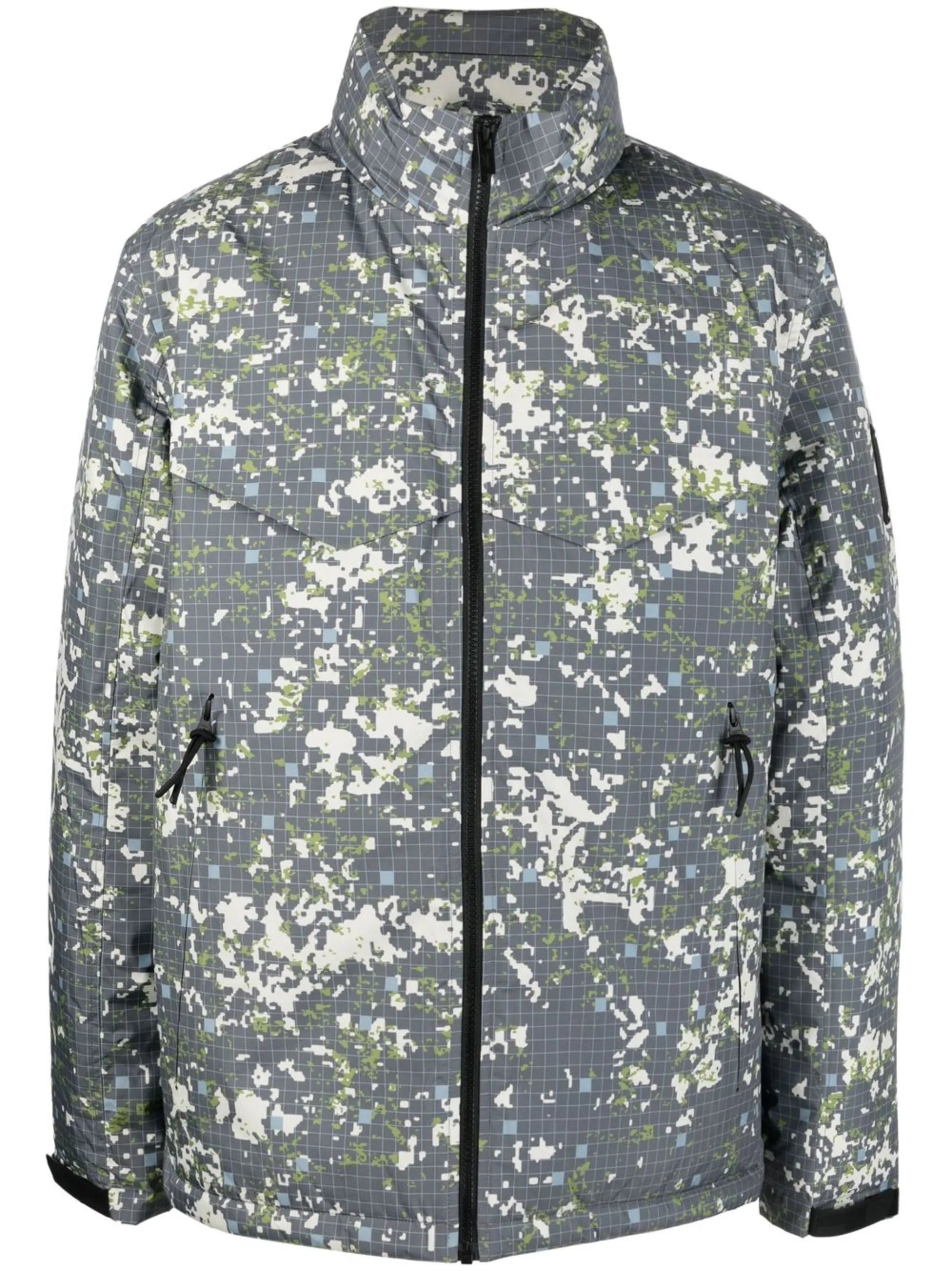 logo-print zipped jacket